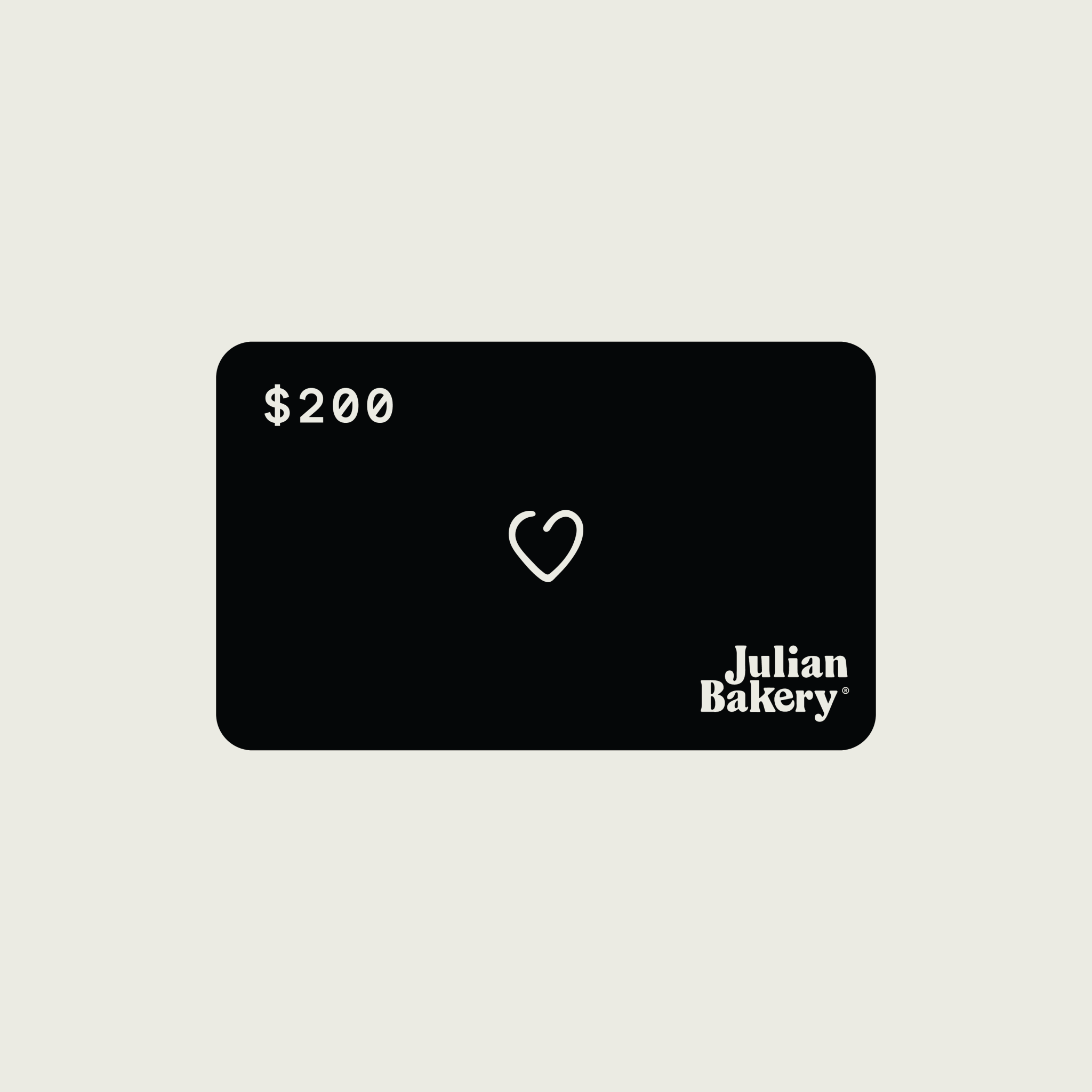 Julian's Gift Card