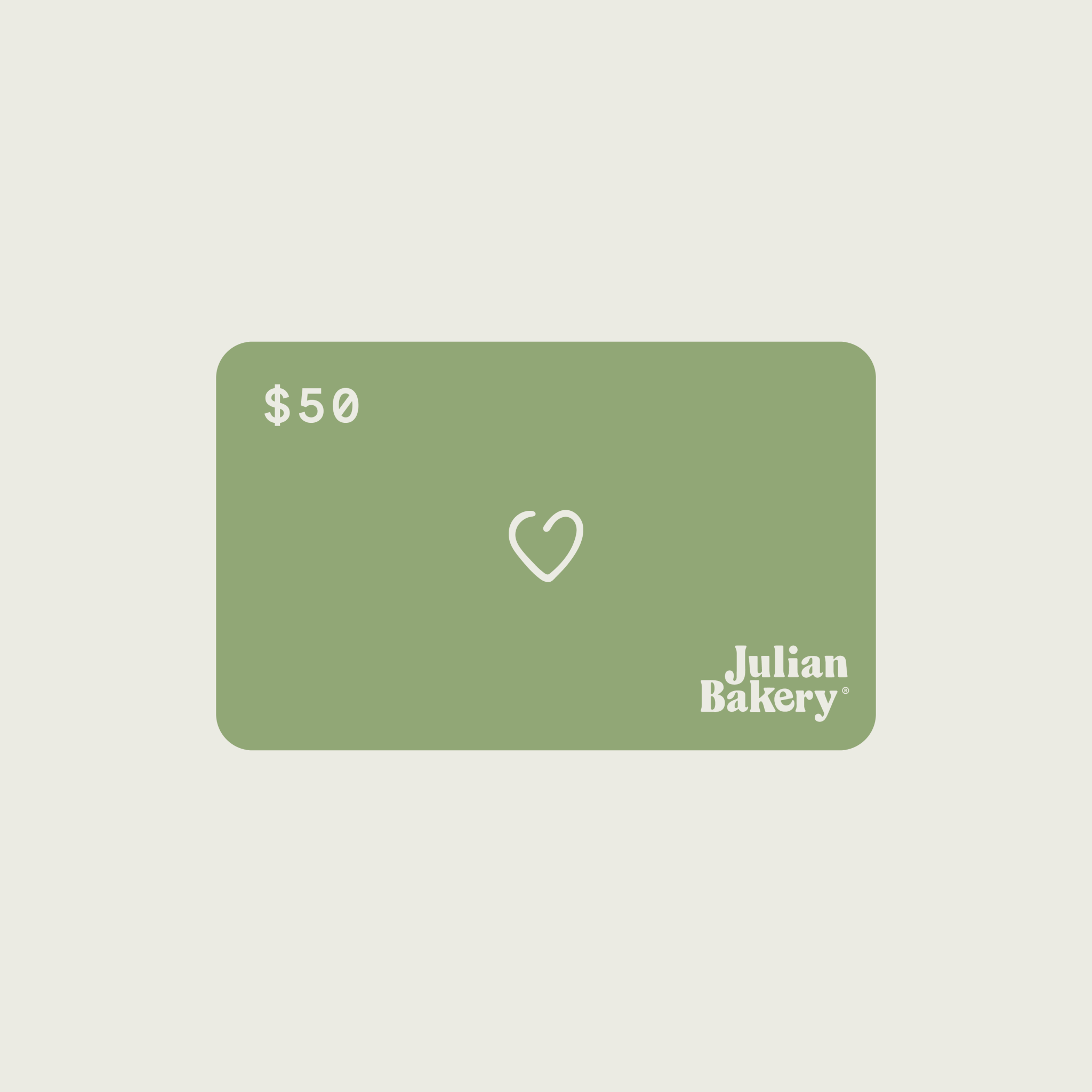 Julian's Gift Card
