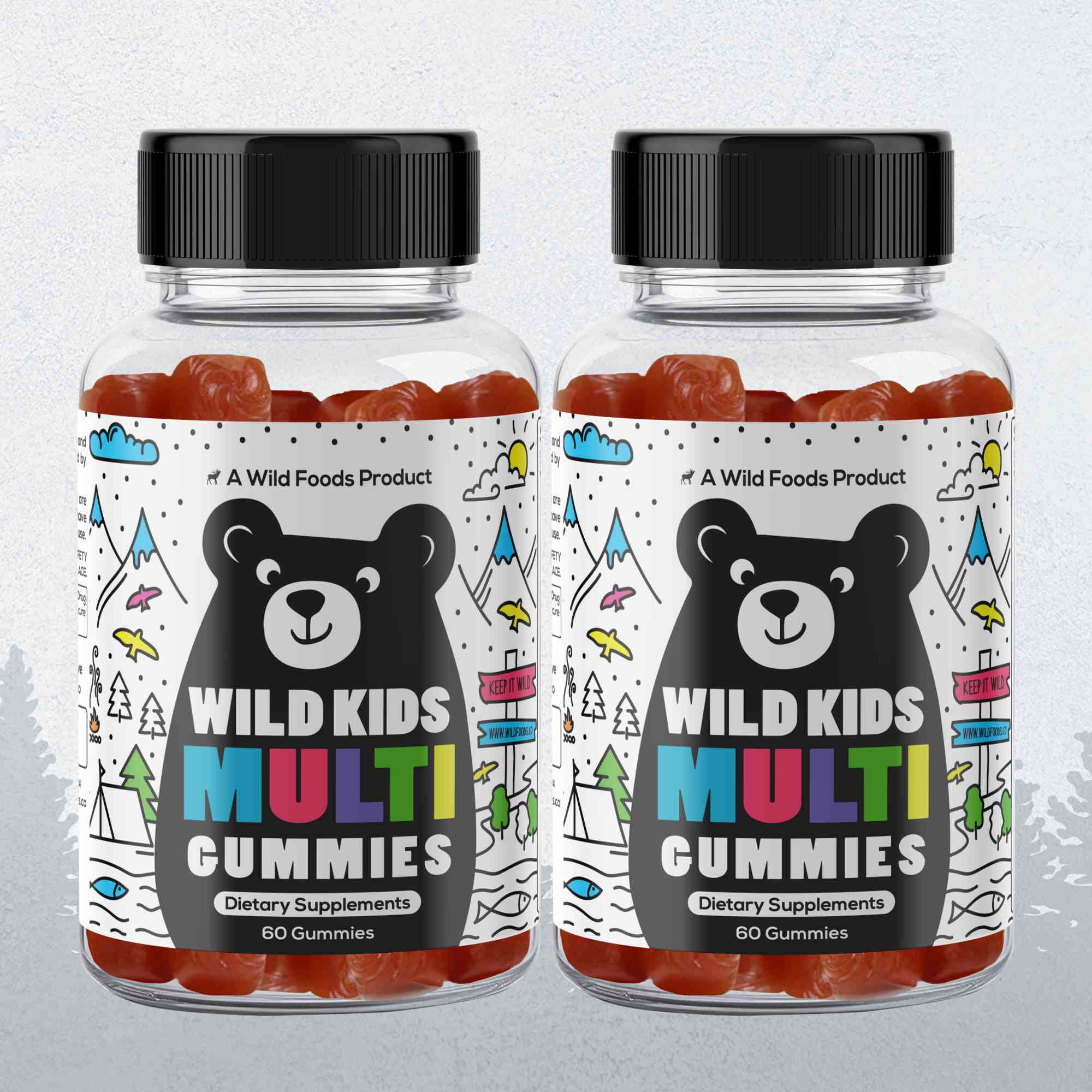 Wild Kids Multivitamin Gummies – formulated to support focus and a positive mood in growing kids.