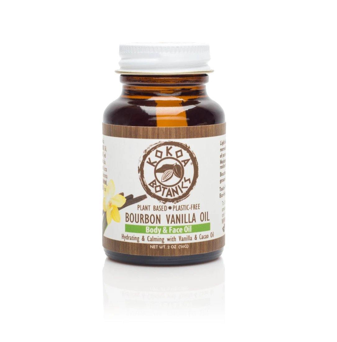 Bourbon Vanilla Body & Face Oil - Hydrate & Calm - 2 oz by kokoabotanics