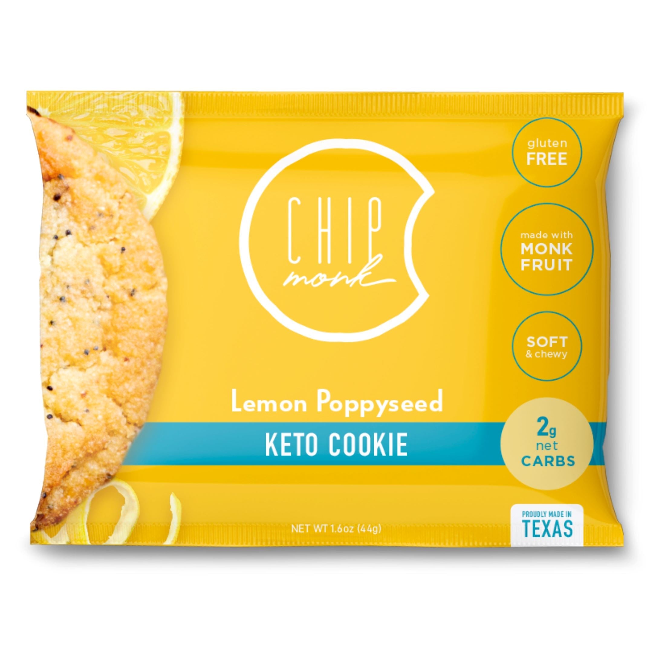 Lemon PoppySeed Keto Cookies by ChipMonk Baking