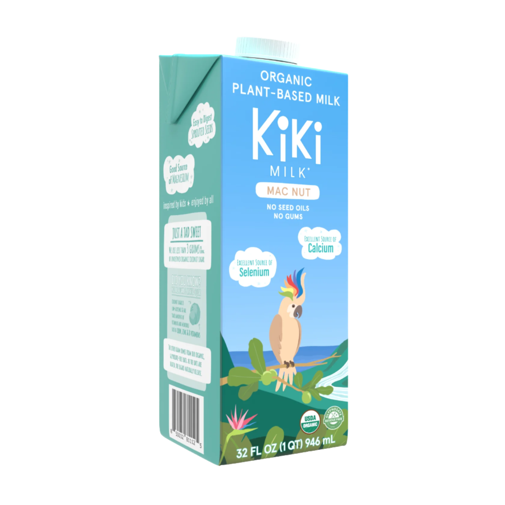 Mac Nut Kiki Milk • 32 fl oz • Pack of 6 by Kiki Milk