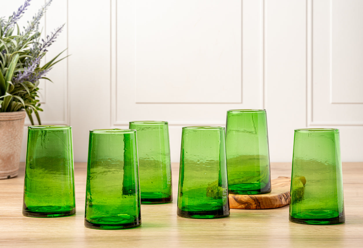 Moroccan Cone Glassware Set of 6 by Verve Culture