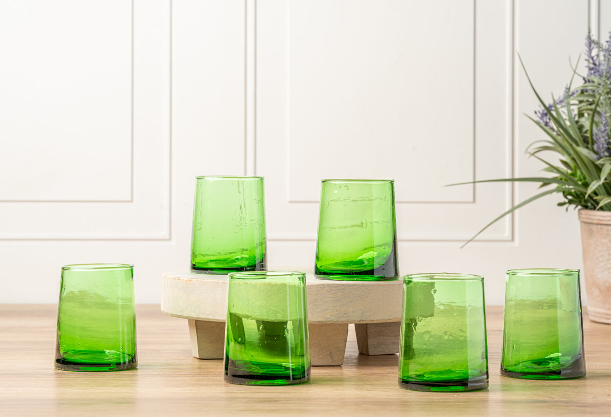 Moroccan Cone Glassware Set of 6 by Verve Culture