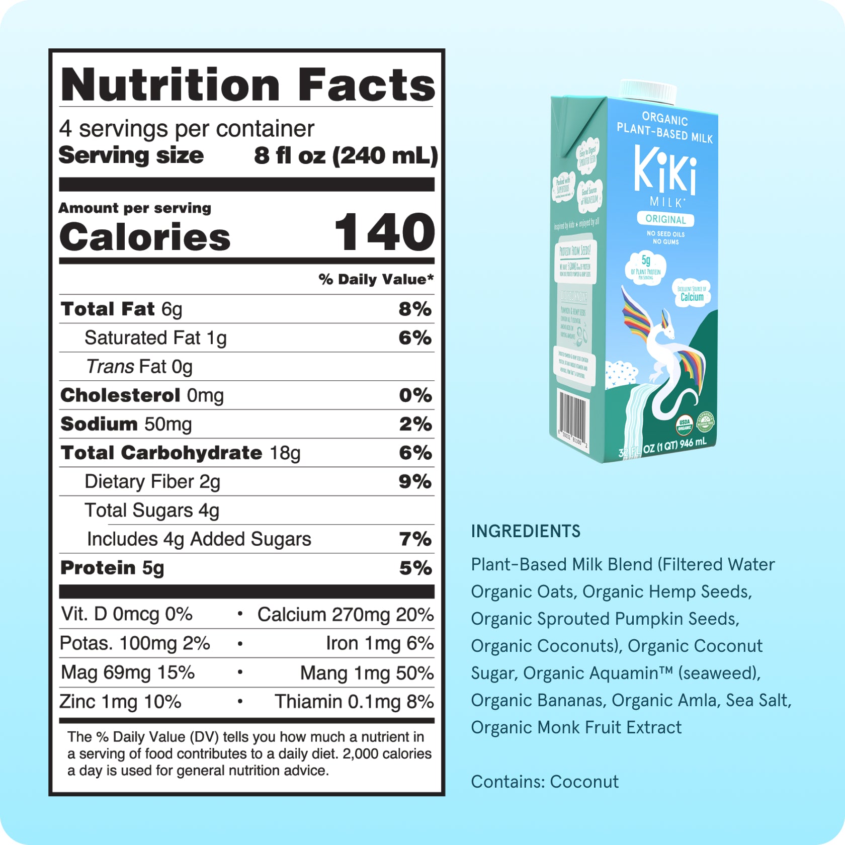 Original Kiki Milk • 32 fl oz • Pack of 6 by Kiki Milk