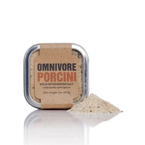 Omnivore Porcini Salt 2 oz. Tin - 6 Tins x 2 oz case by Farm2Me