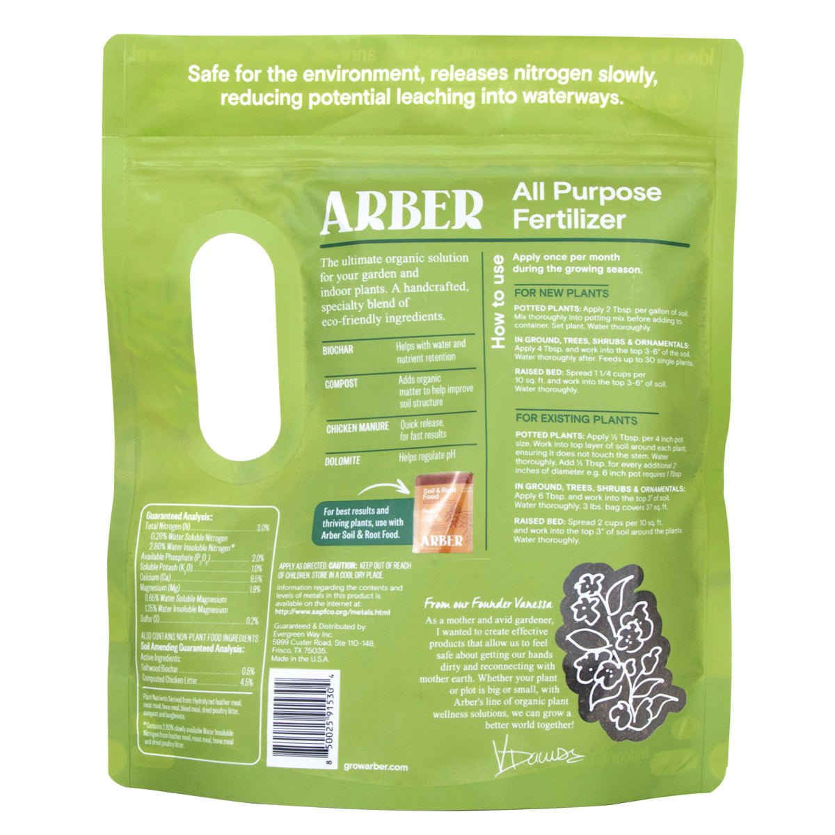 Organic All Purpose Fertilizer by Arber