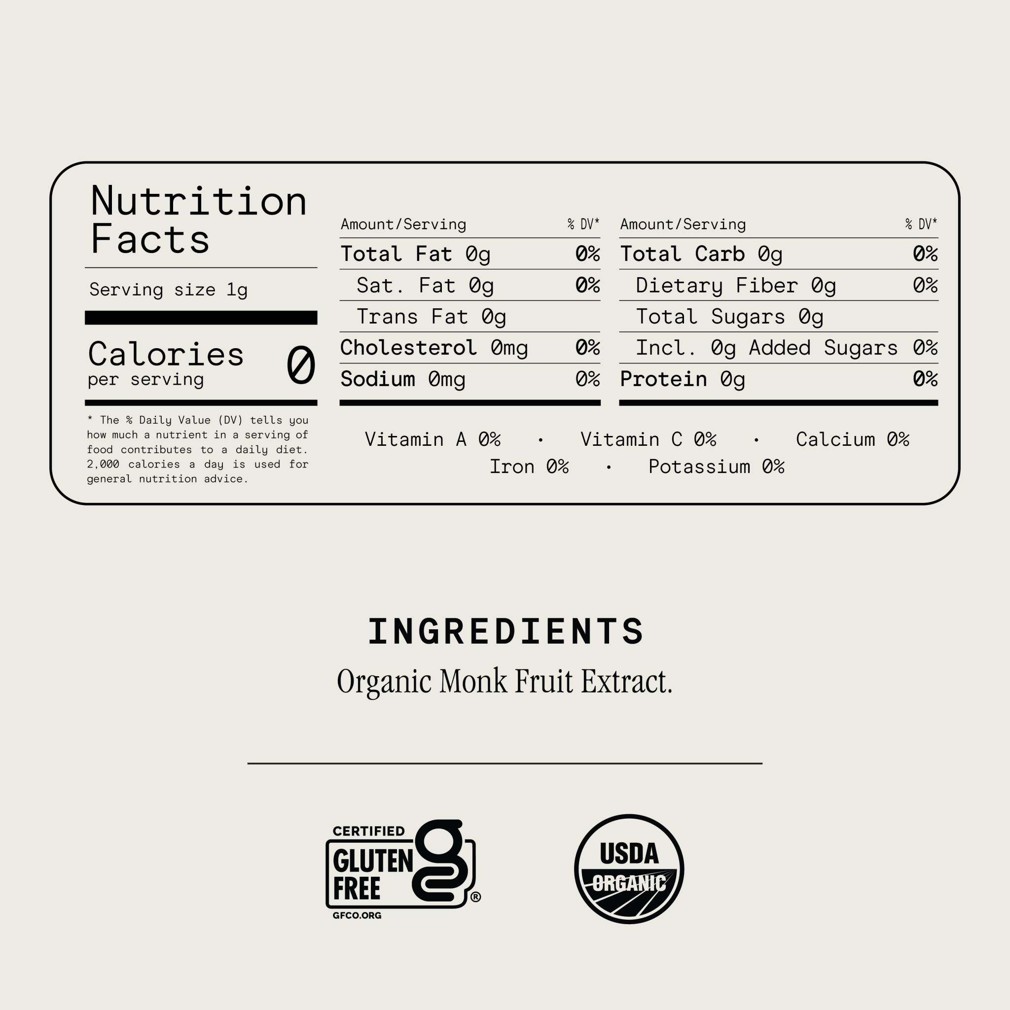 Organic PureMonk® Ultra Sweetener