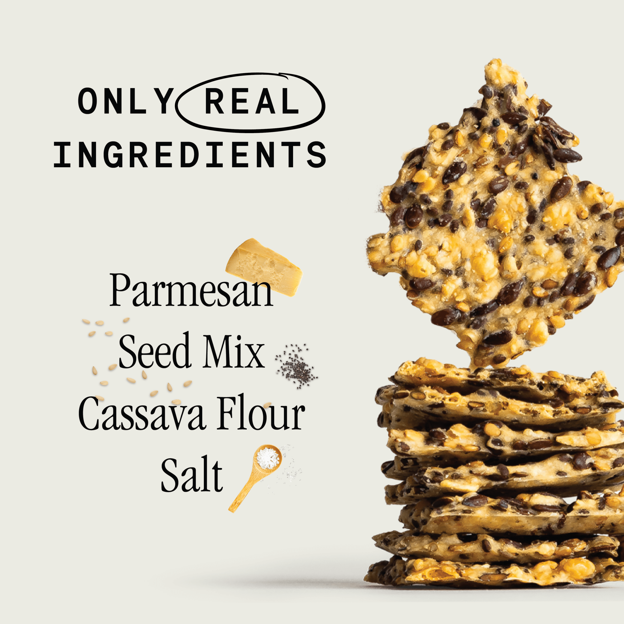 Organic Seed Crackers - Parmesan 8.4oz