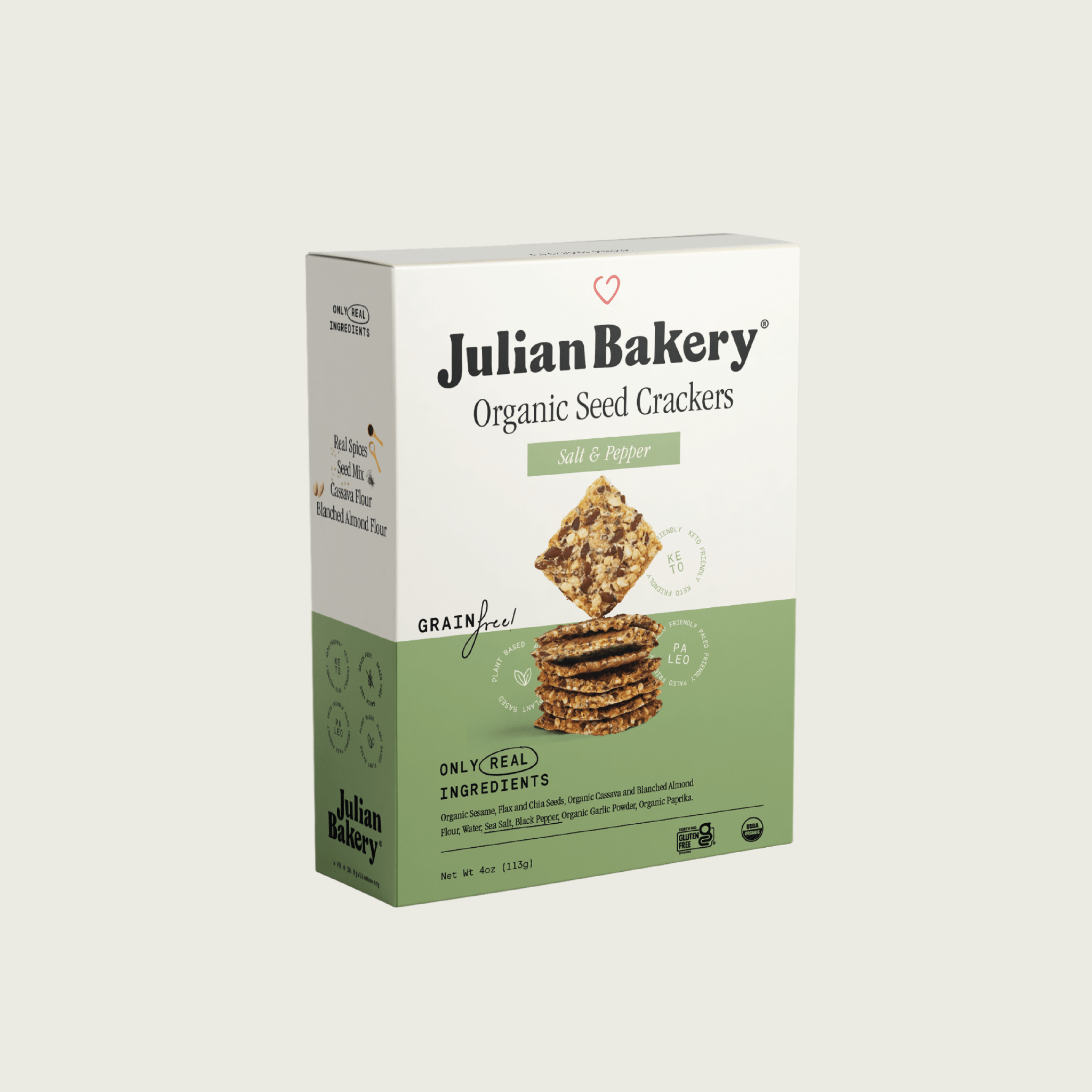Organic Seed Crackers - Salt & Pepper 4oz