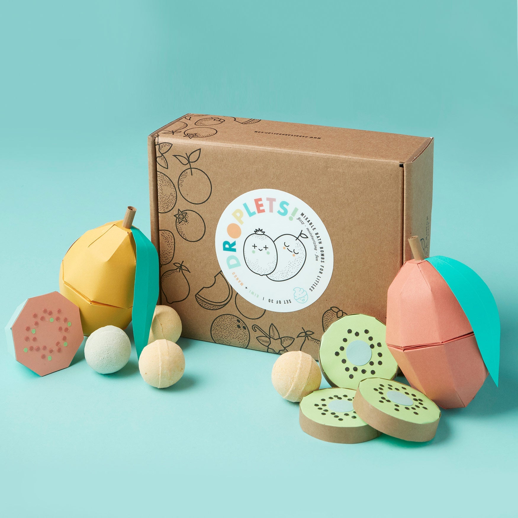 Kiwi-Mango Mini Bath Bombs Mega Pack