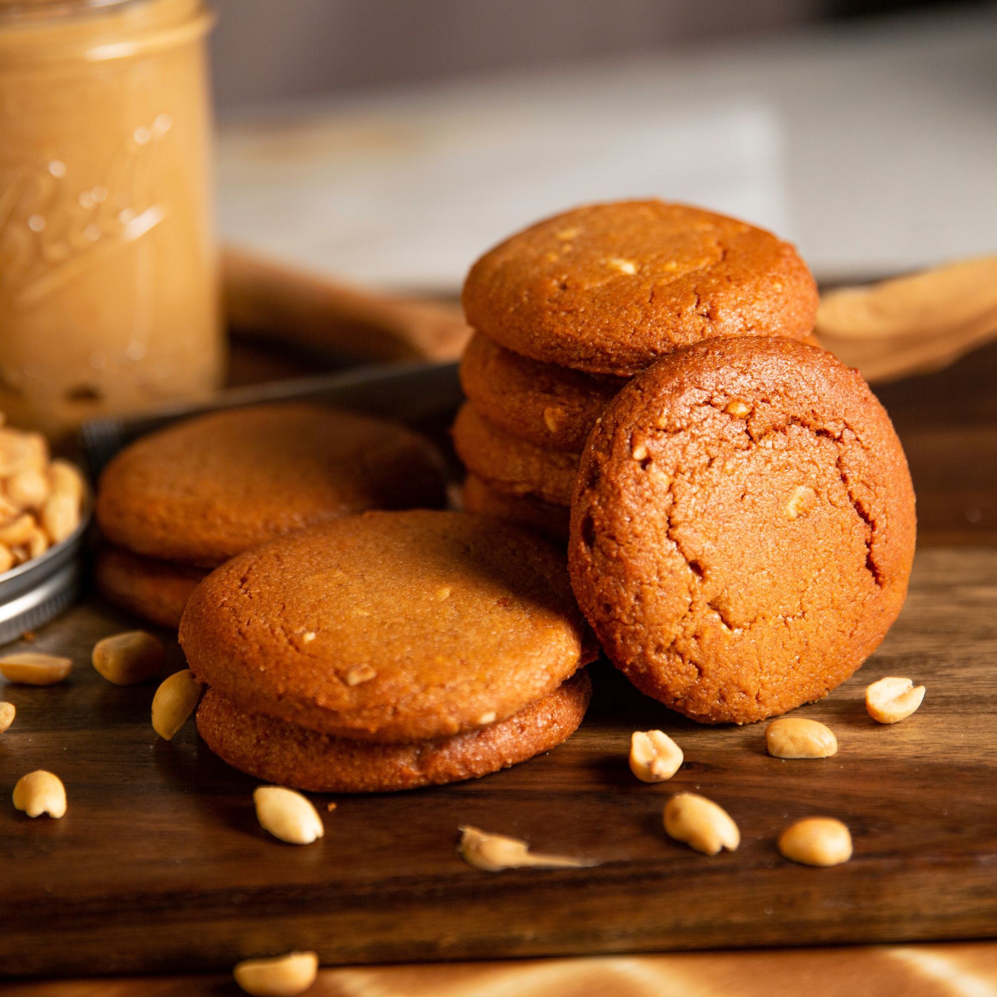 Peanut Butter Keto Cookies by ChipMonk Baking