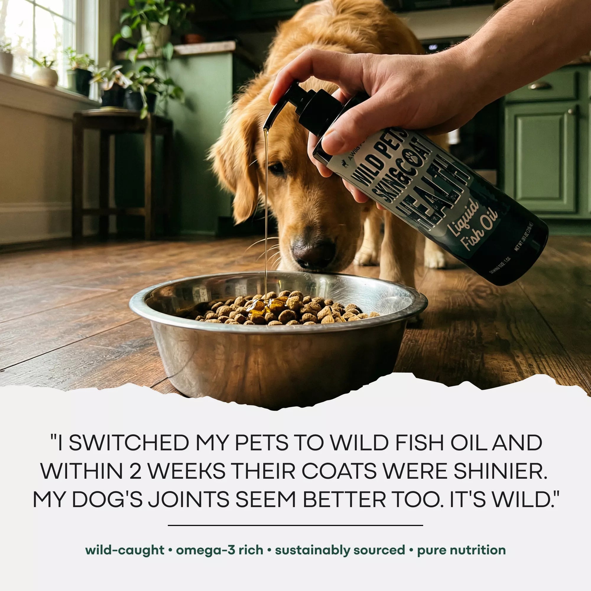 Wholesale of 10 - Wild Pets Liquid Fish Oil