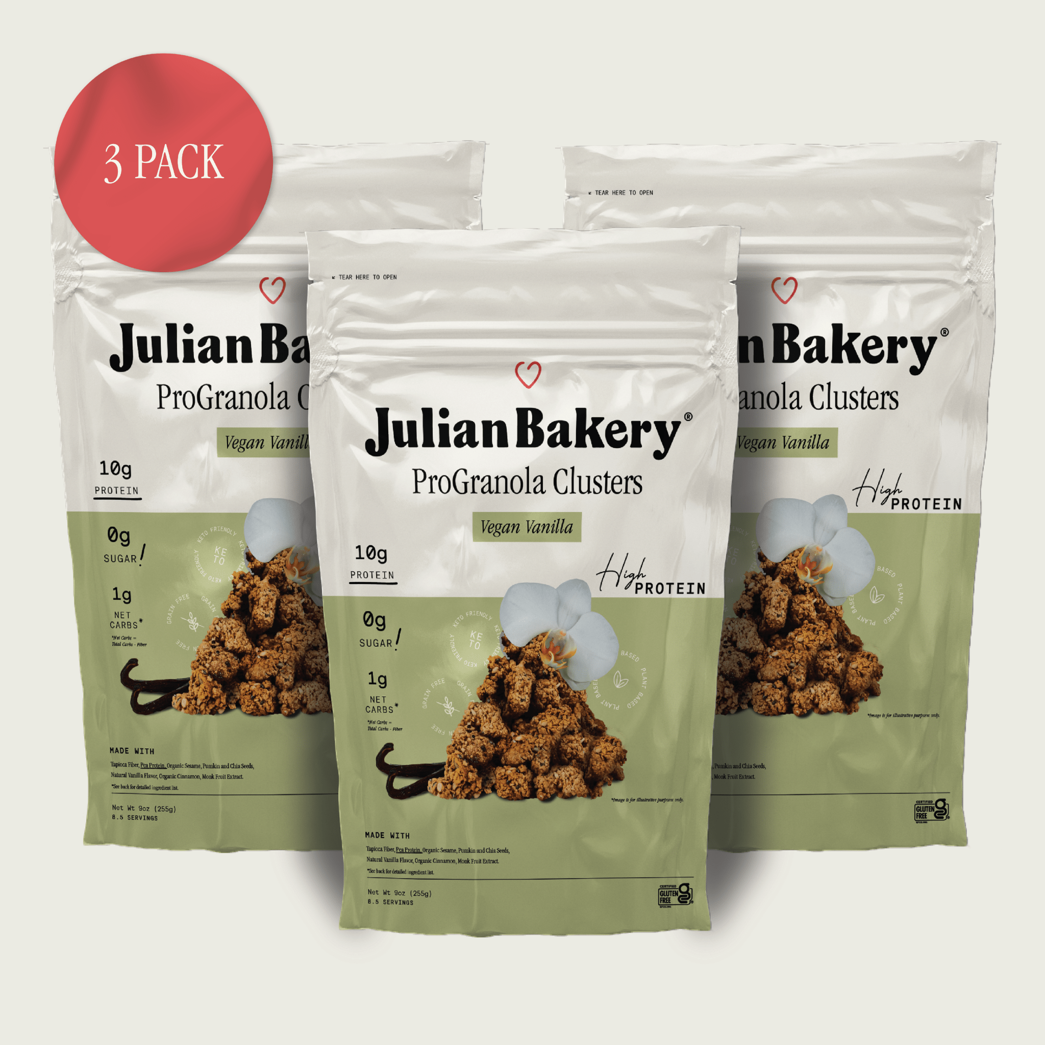 ProGranola® Vegan Vanilla Cluster 9oz