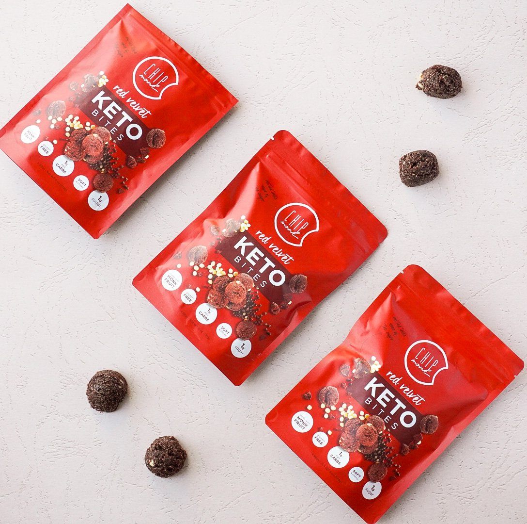 Red Velvet Keto Cookie Bites by ChipMonk Baking