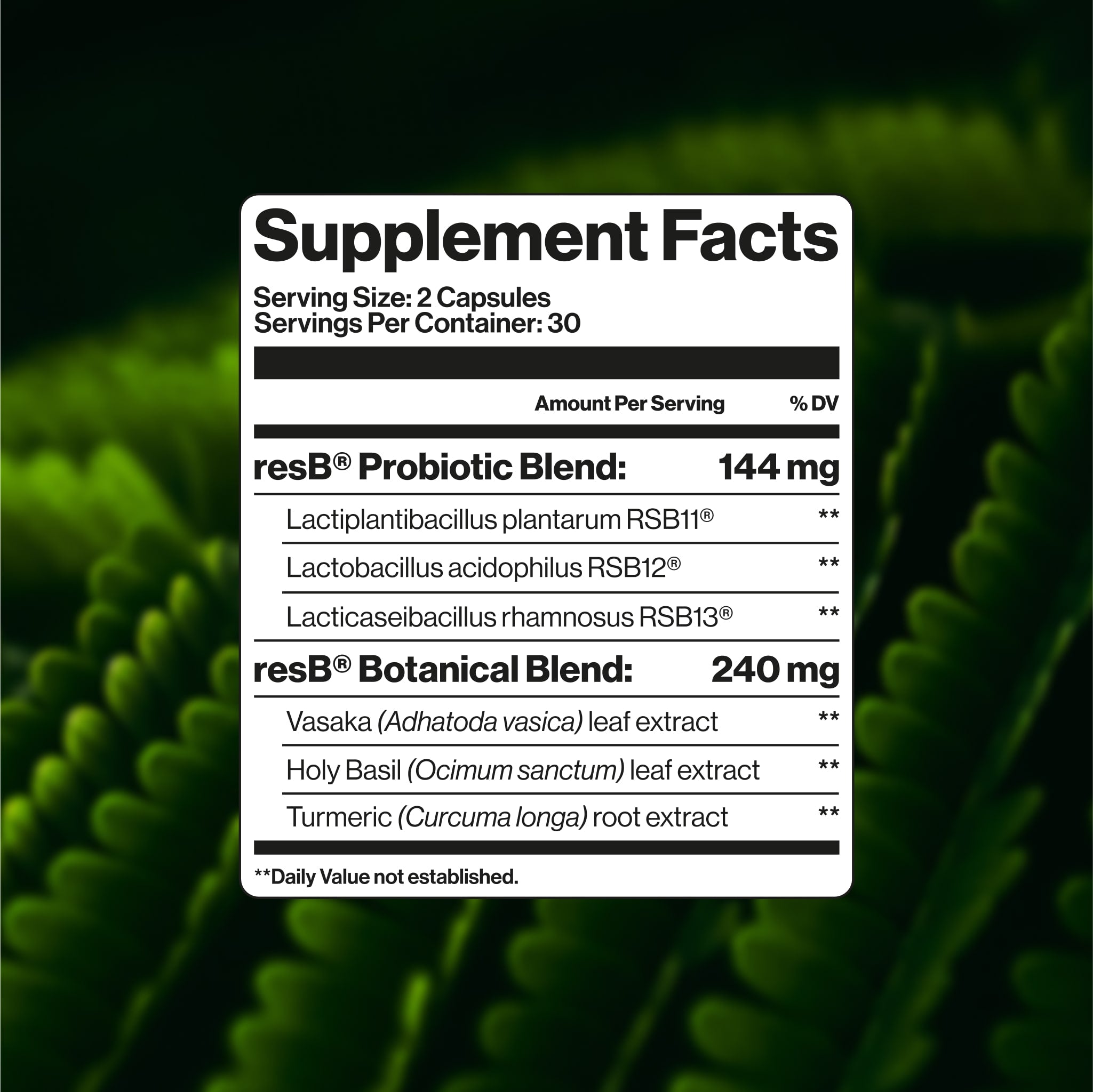 resB® Lung Support Probiotic
