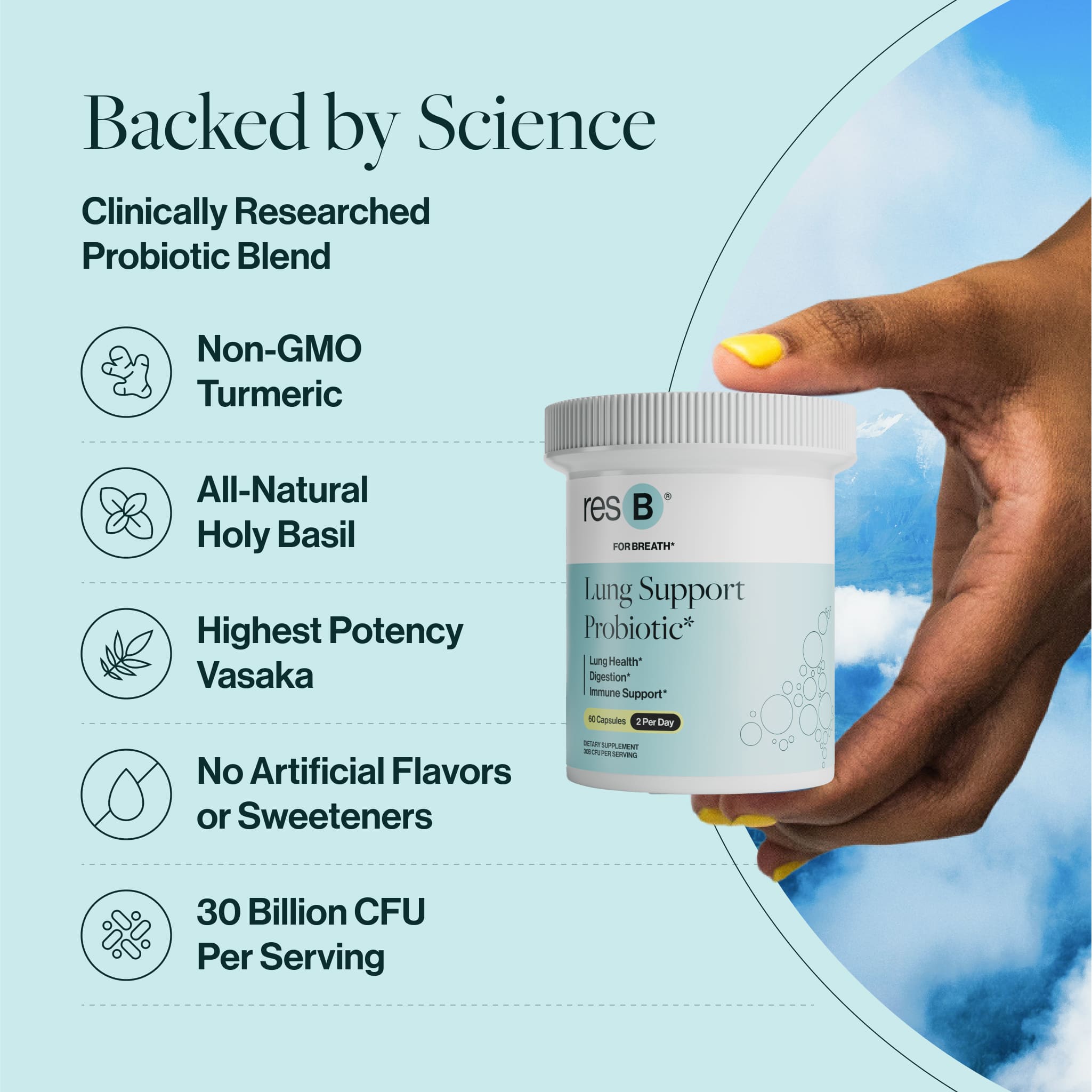 resB® Lung Support Probiotic