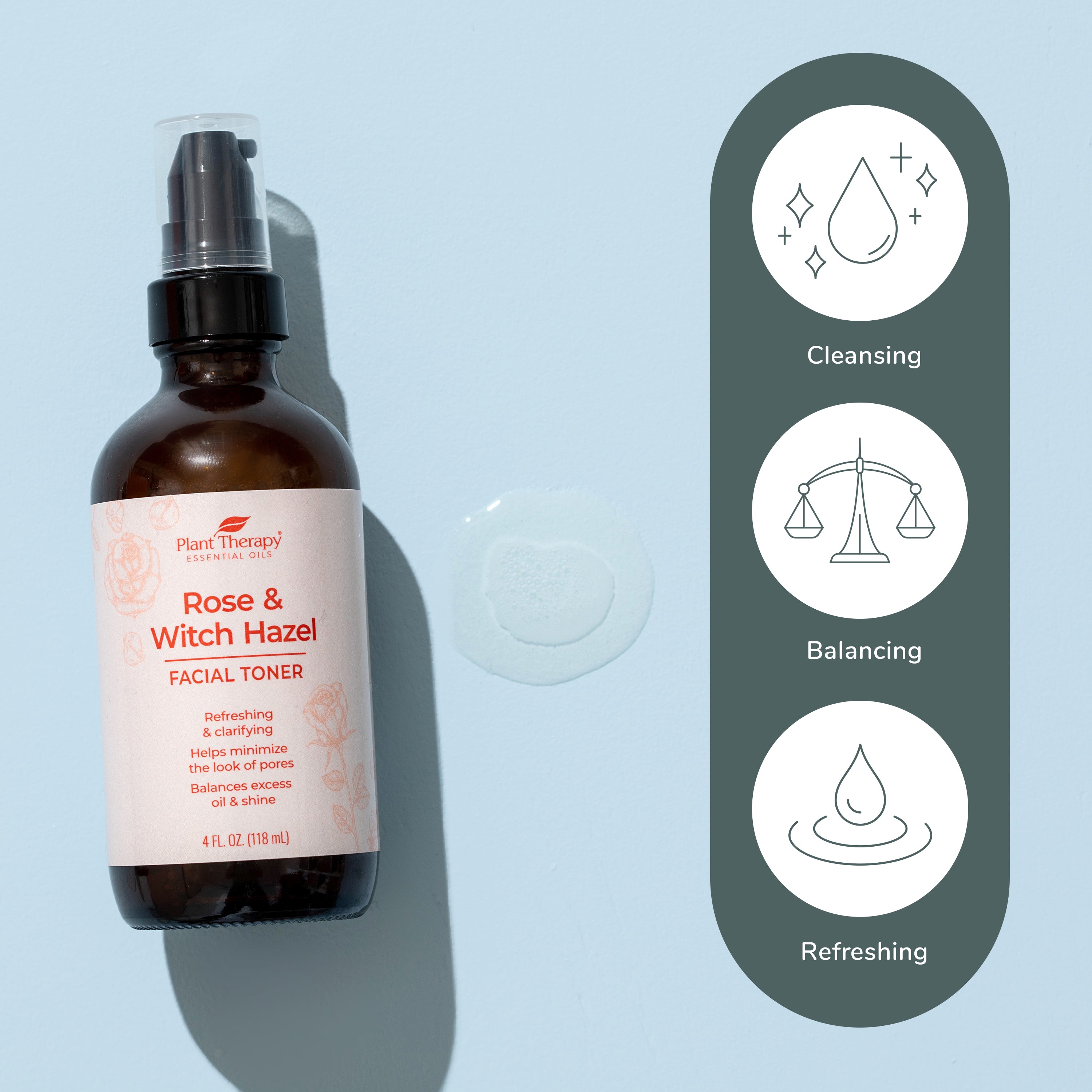 Rose & Witch Hazel Facial Toner by Plant Therapy