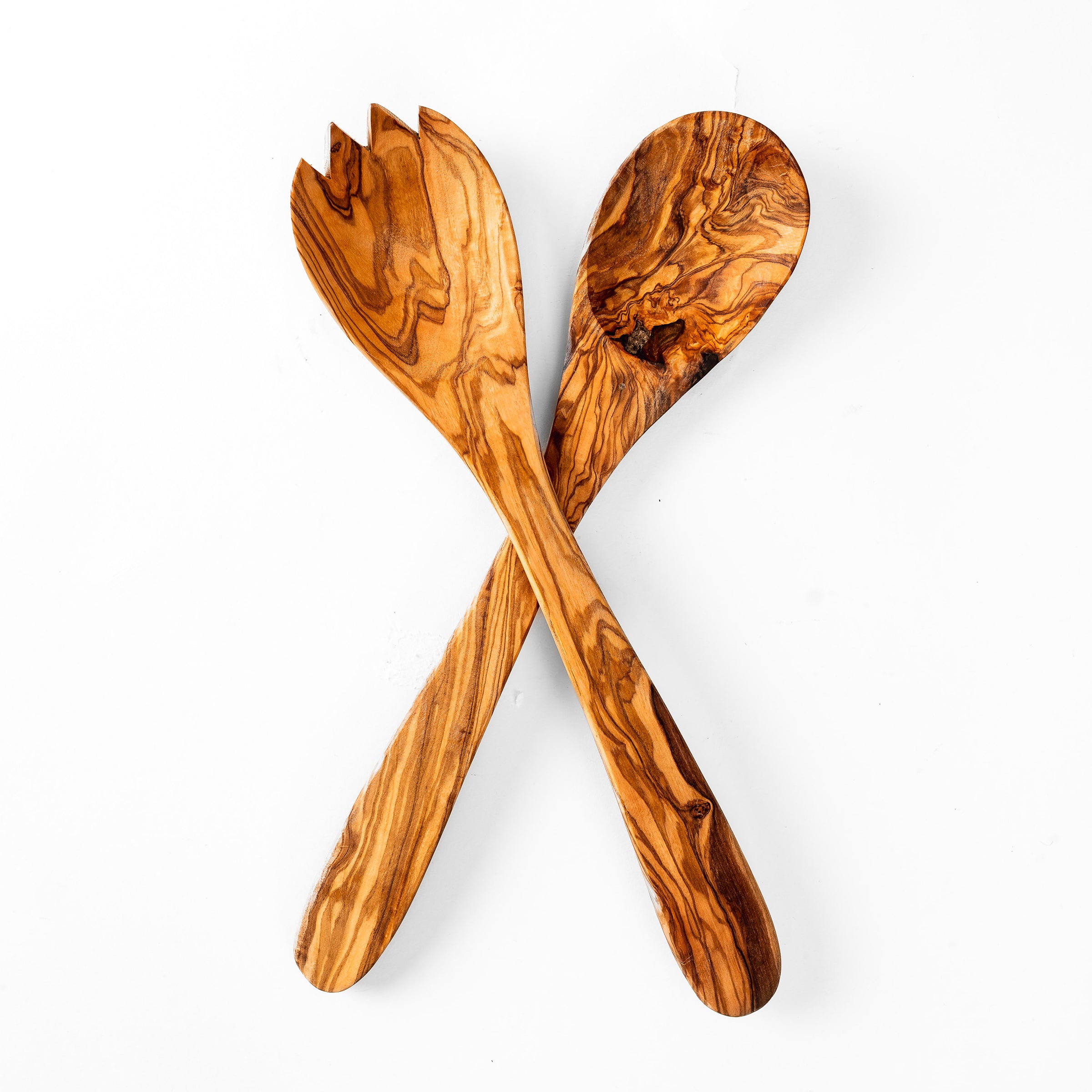 Olive Wood Salad Servers