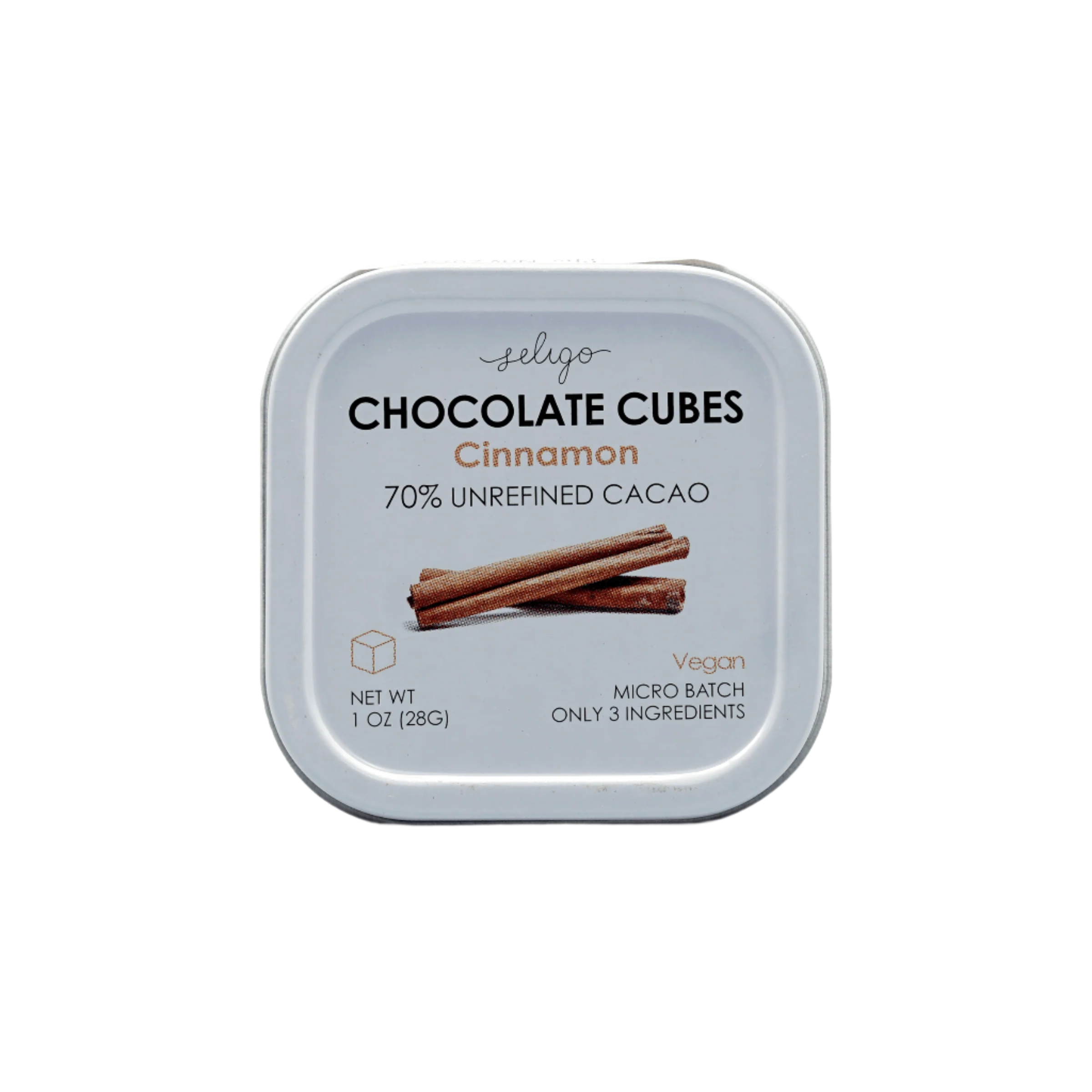 Seligo Unrefined Dark Chocolate Cubes w/ Cinnamon 70% by Farm2Me