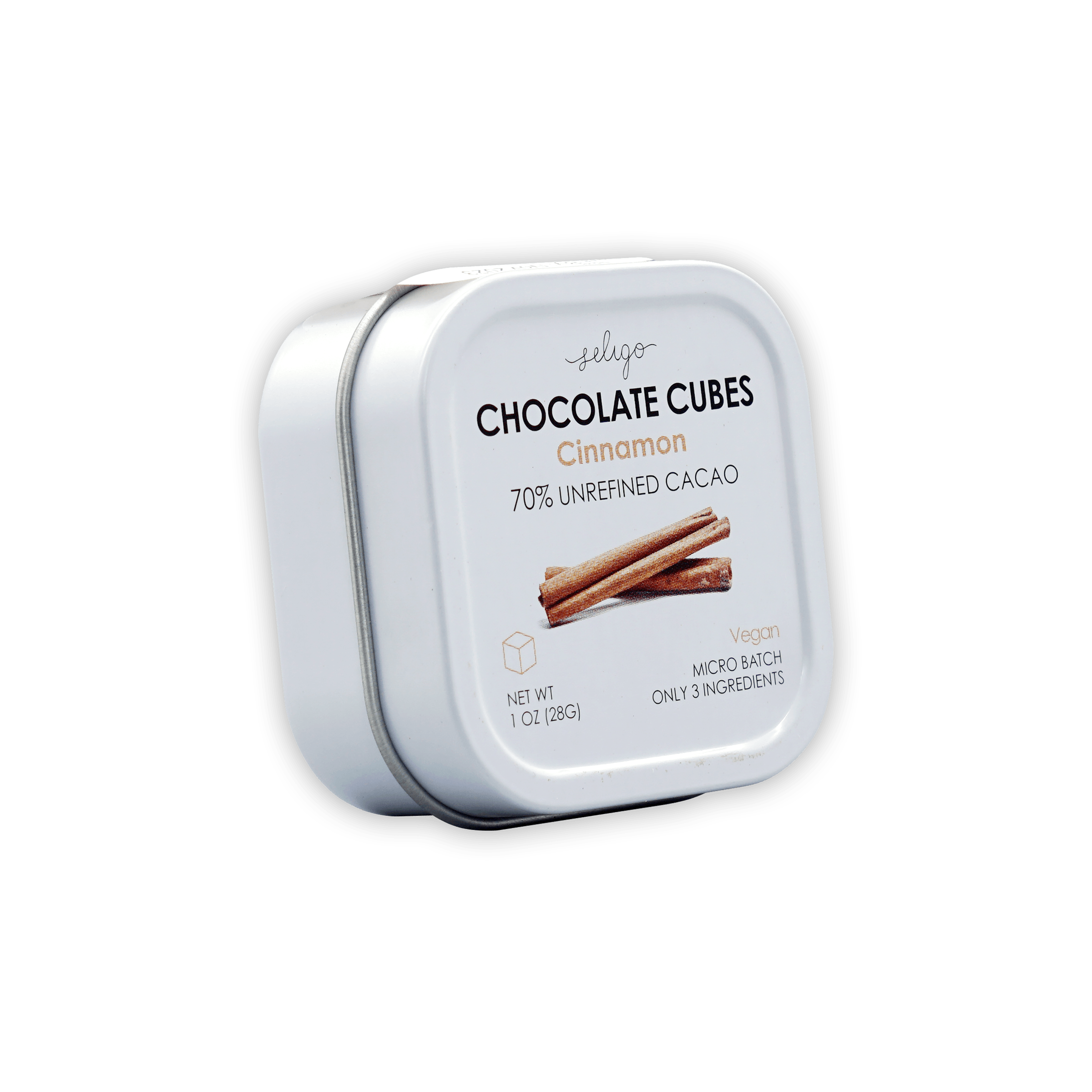 Seligo Unrefined Dark Chocolate Cubes w/ Cinnamon 70% by Farm2Me