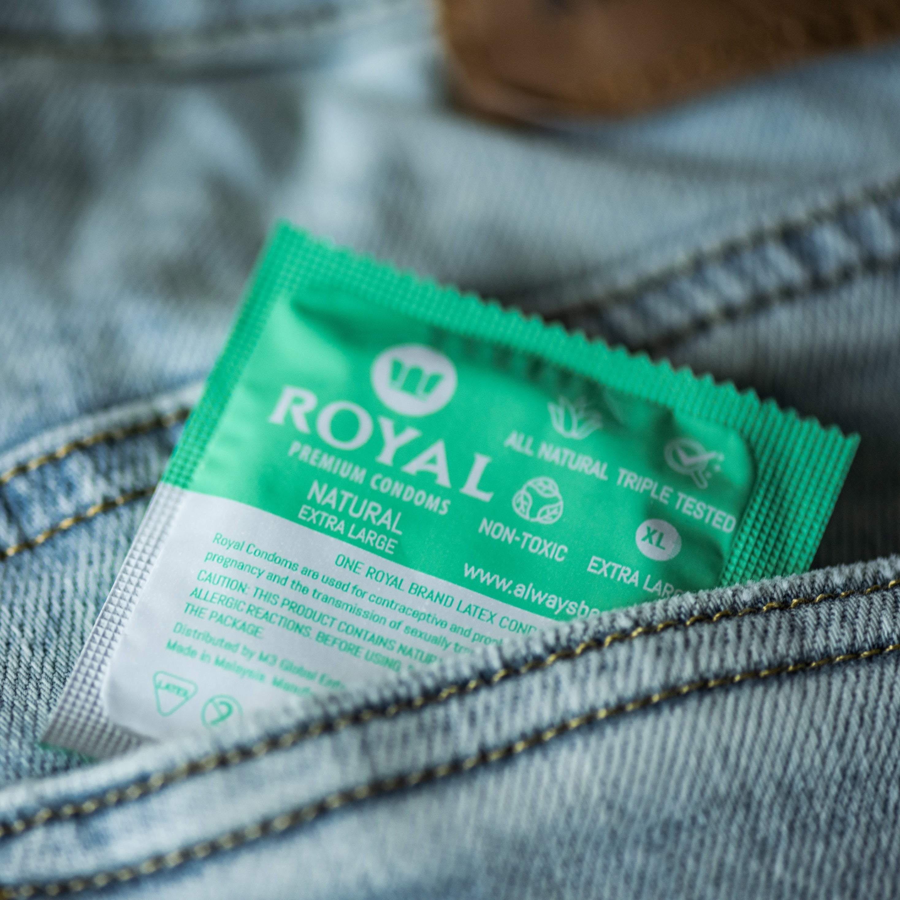 Extra Large Ultra Thin Vegan Latex Condoms by Royal Intimacy