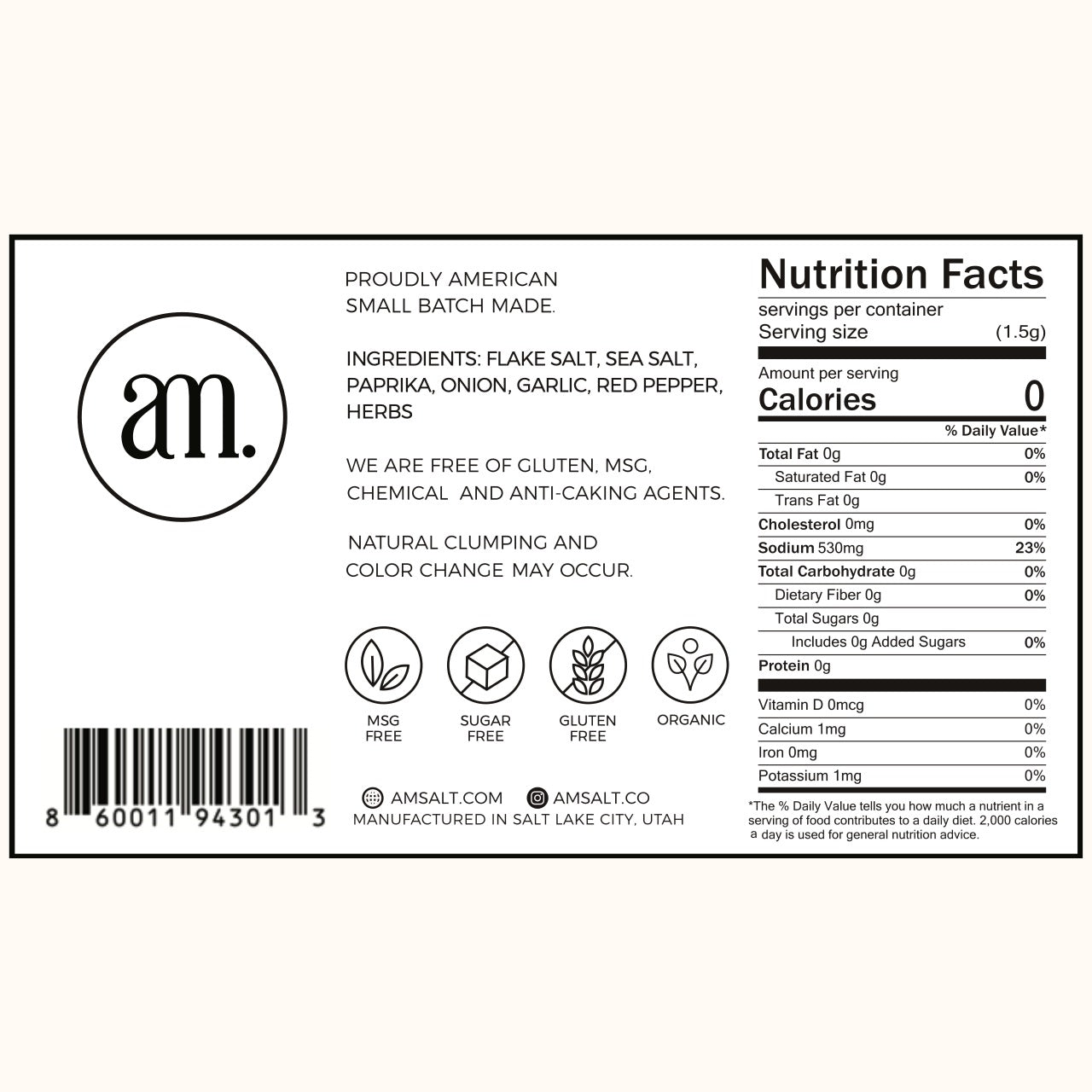 Signature SALT 10.5 OZ