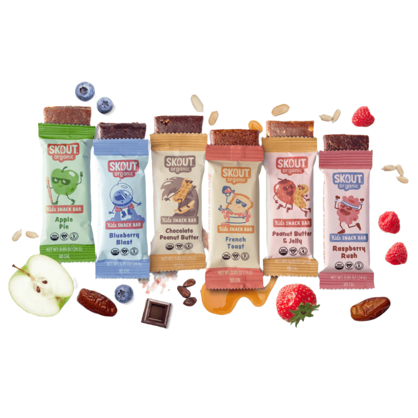 Skout Organic Kids Bar Variety Pack - 36 Pack by Skout Organic