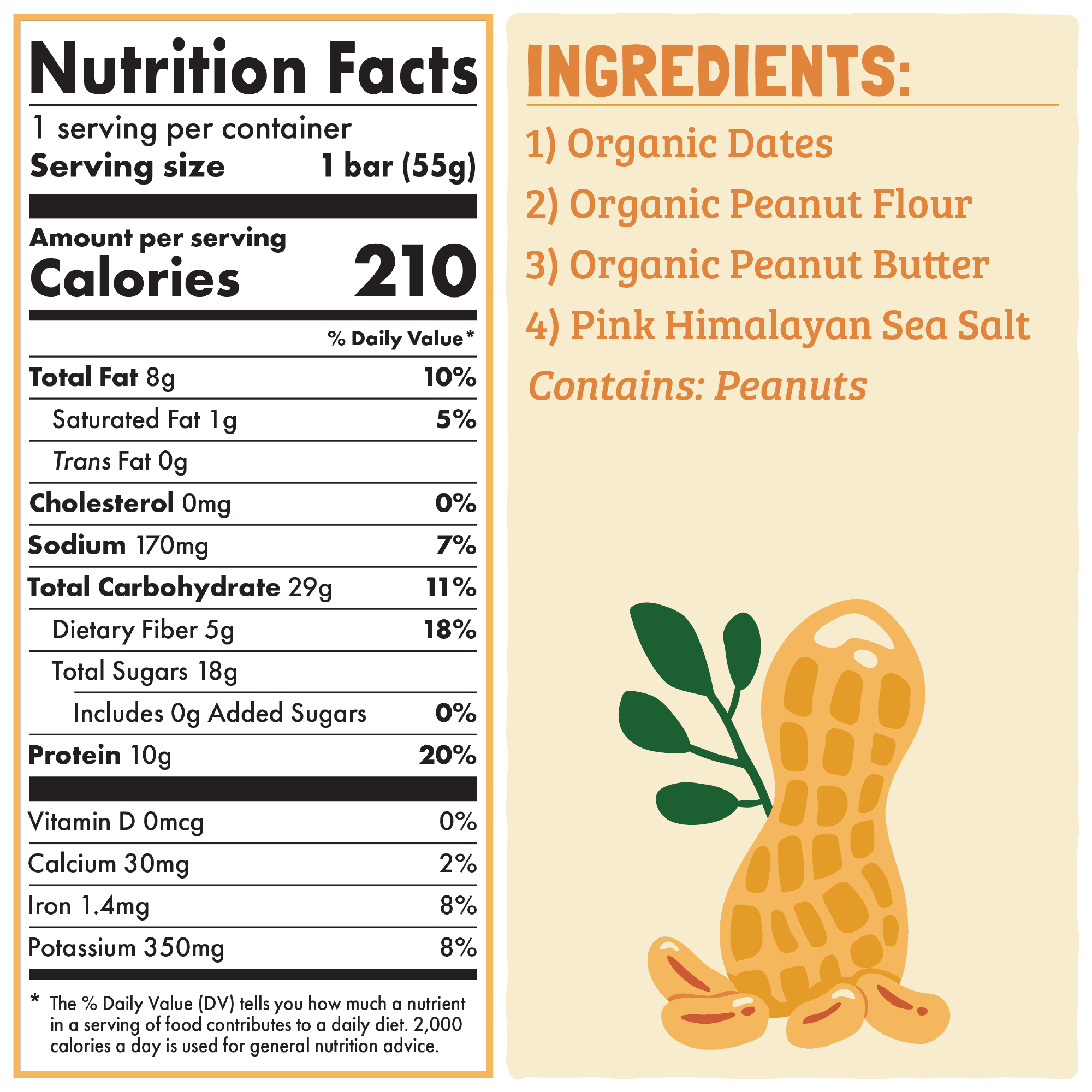 Skout Organic Peanut Butter Protein Bar by Skout Organic