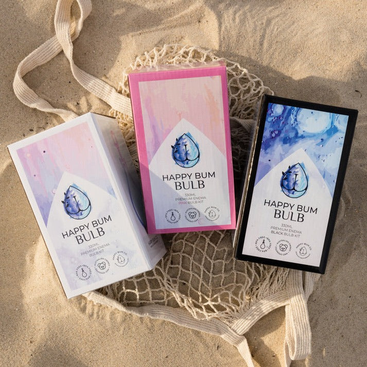 Happy Bum Bulb - Enema Bulb Implant Kit BLACK