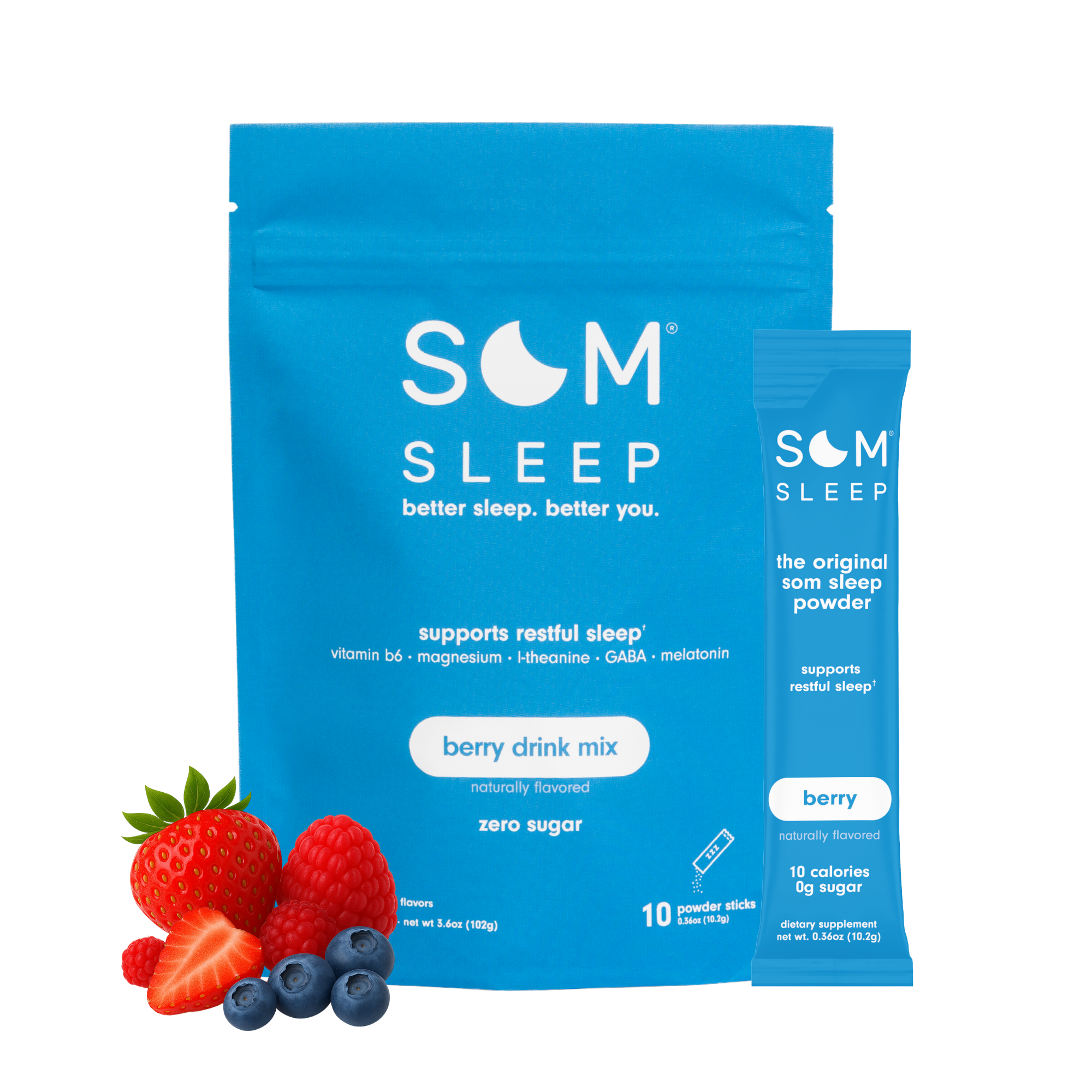 Som Sleep Powder Drink Mix · Berry