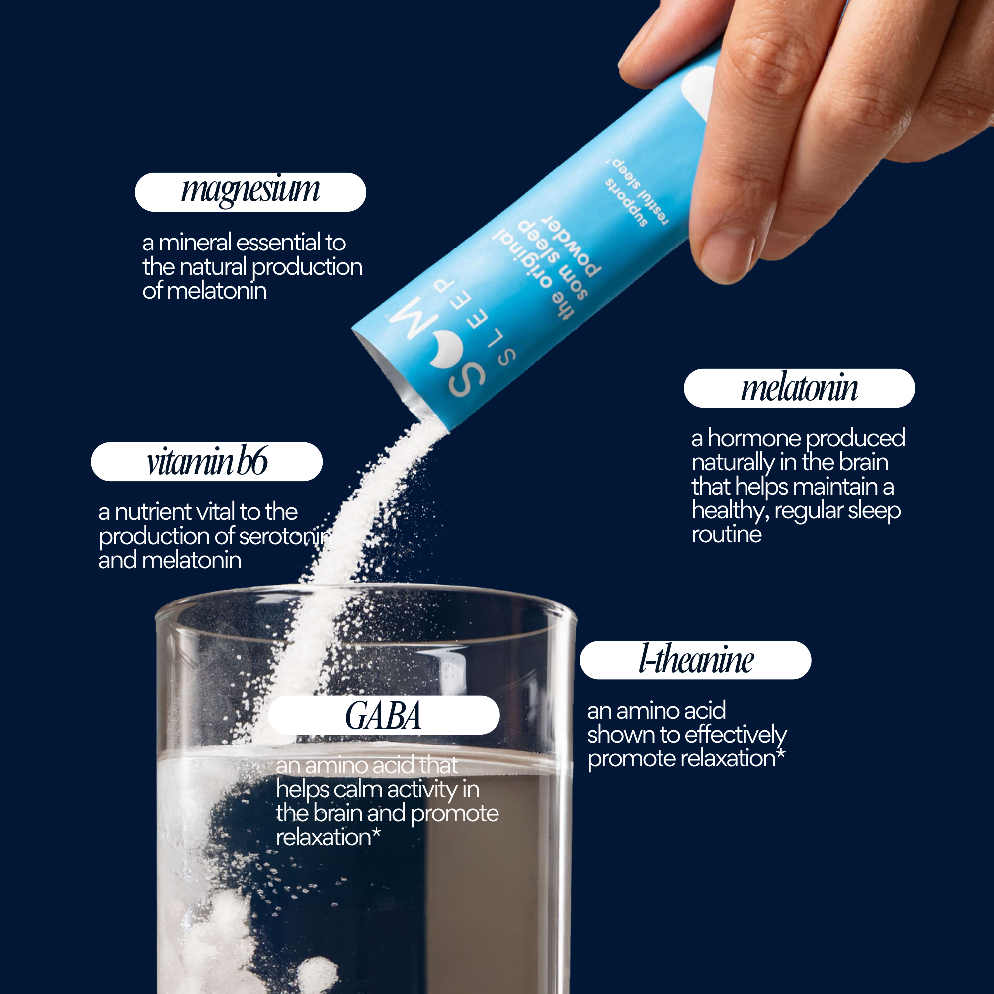 Som Sleep Powder Drink Mix · Berry