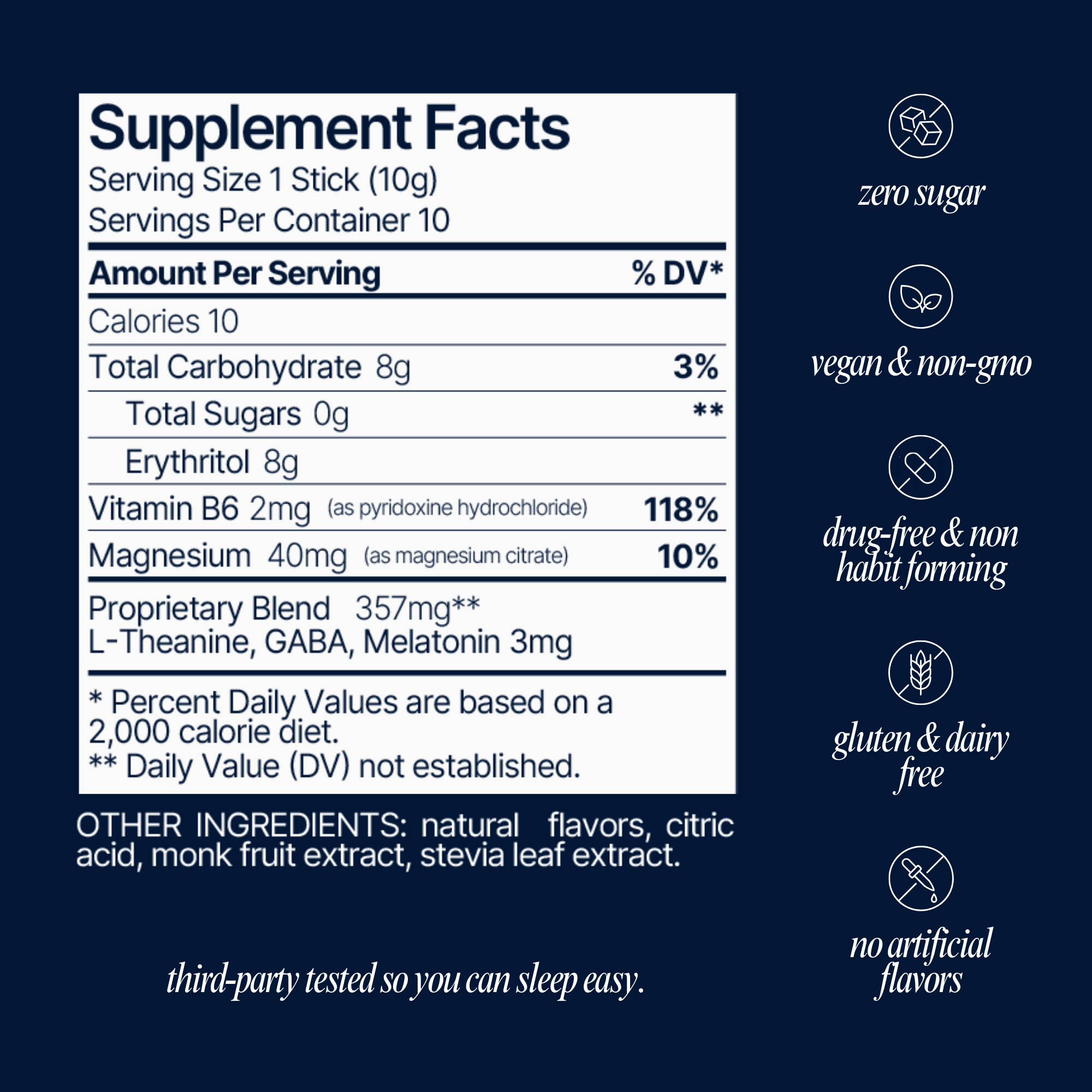 Som Sleep Powder Drink Mix · Cherry