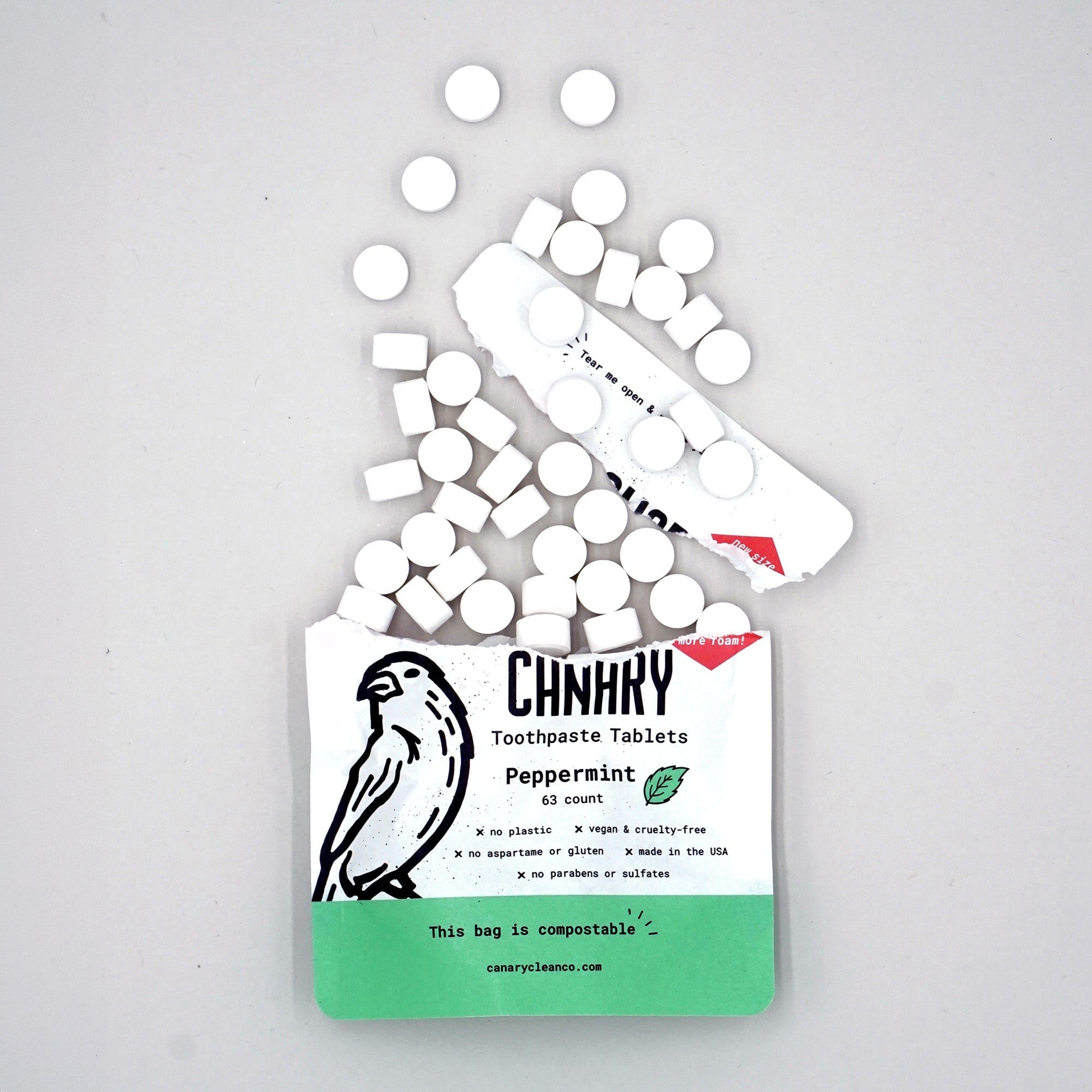 Peppermint Toothpaste Tablets by Canary