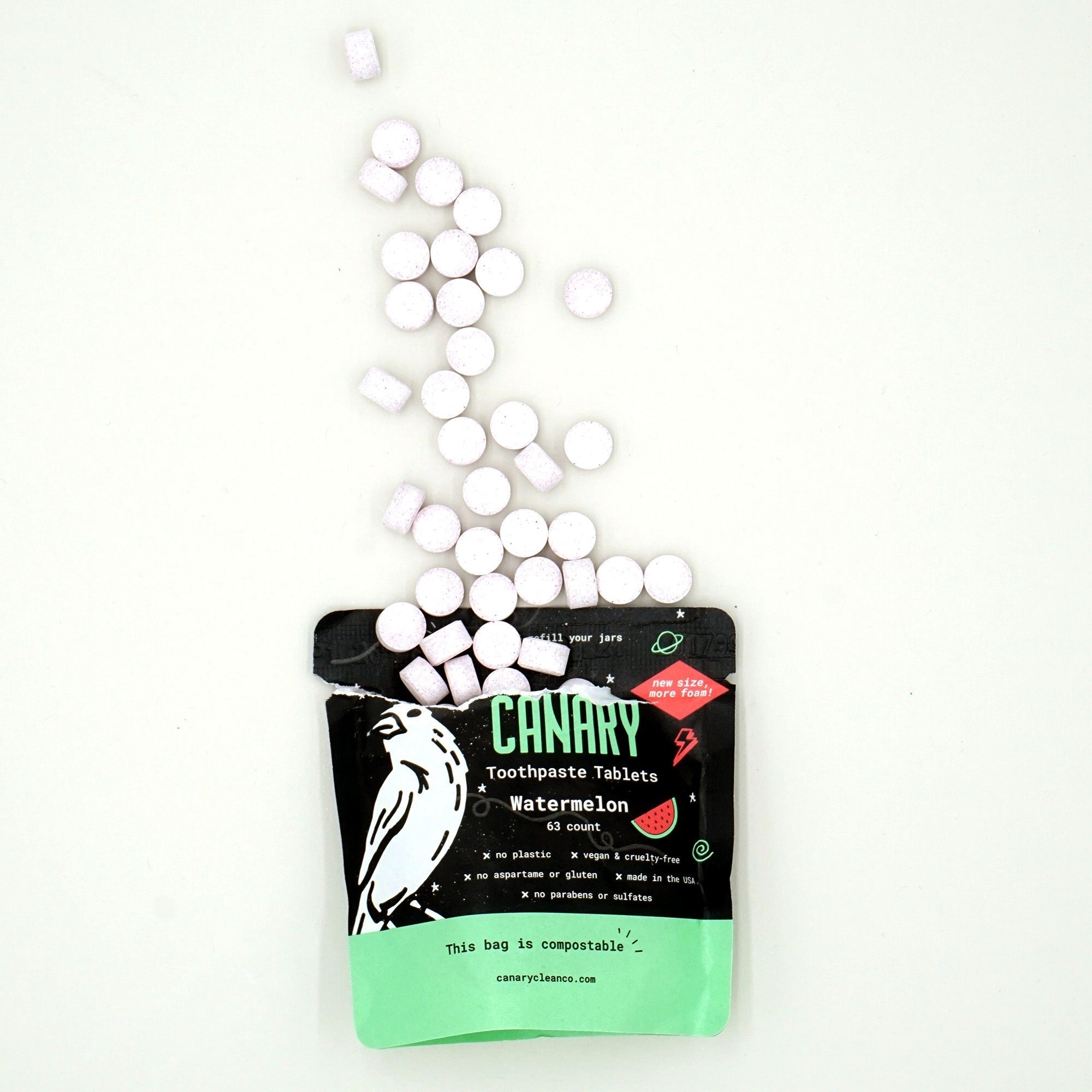 Watermelon Toothpaste Tablets by Canary