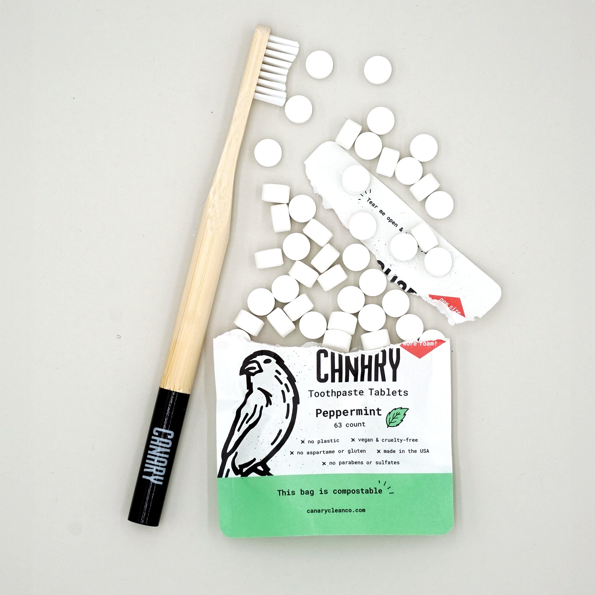 Peppermint Toothpaste Tablets by Canary