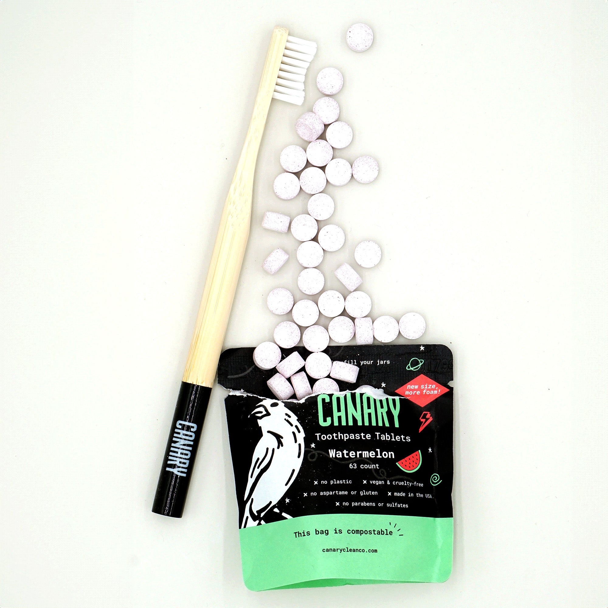 Strawberry + Kiwi Toothpaste Tablets by Canary