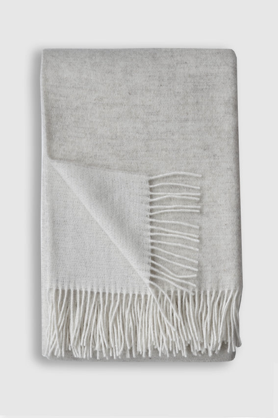 Trafalgar Double Sided Wool Throw by Linen Way