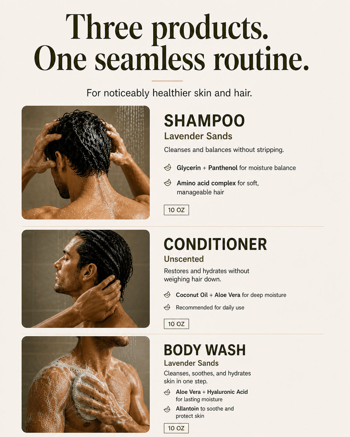 The Ultimate Shower Trio