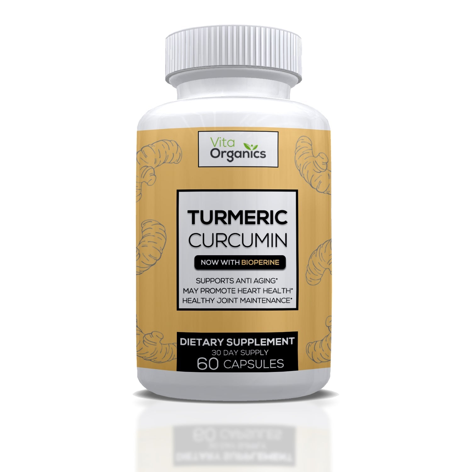 Turmeric Curcumin w/BioPerine (Premium Strength) by Vita Organics