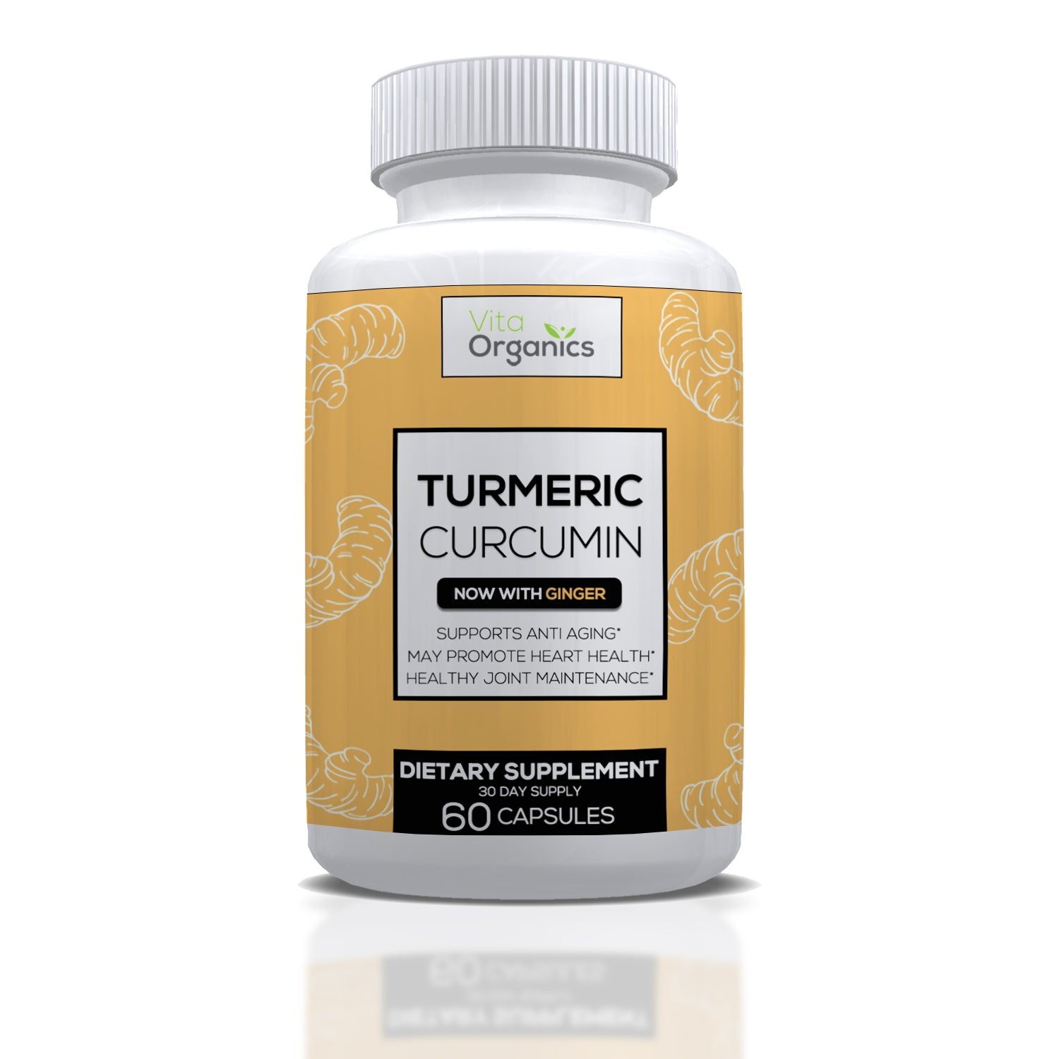 Turmeric Curcumin + Ginger by Vita Organics