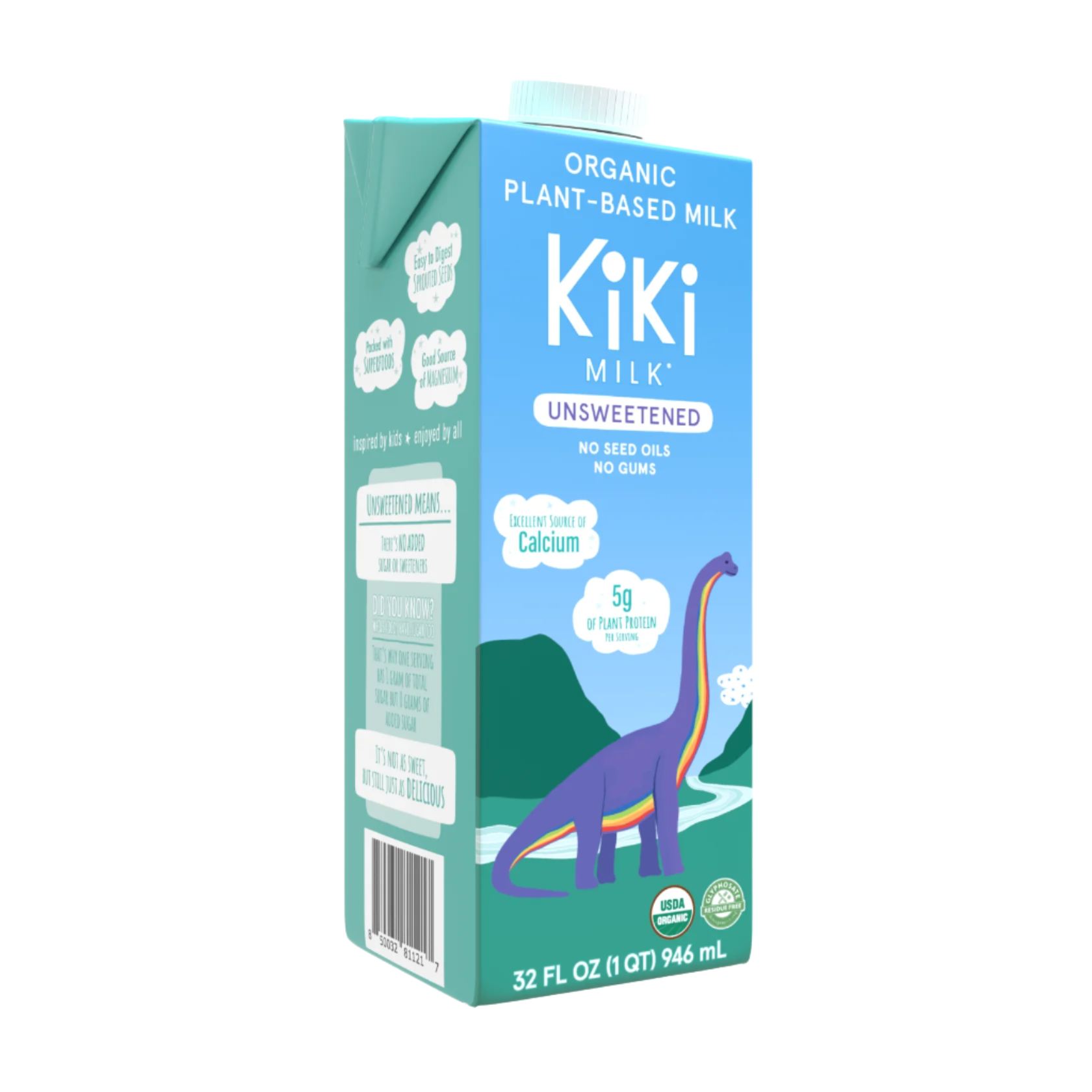 Unsweetened Kiki Milk • 32 fl oz • Pack of 6 by Kiki Milk