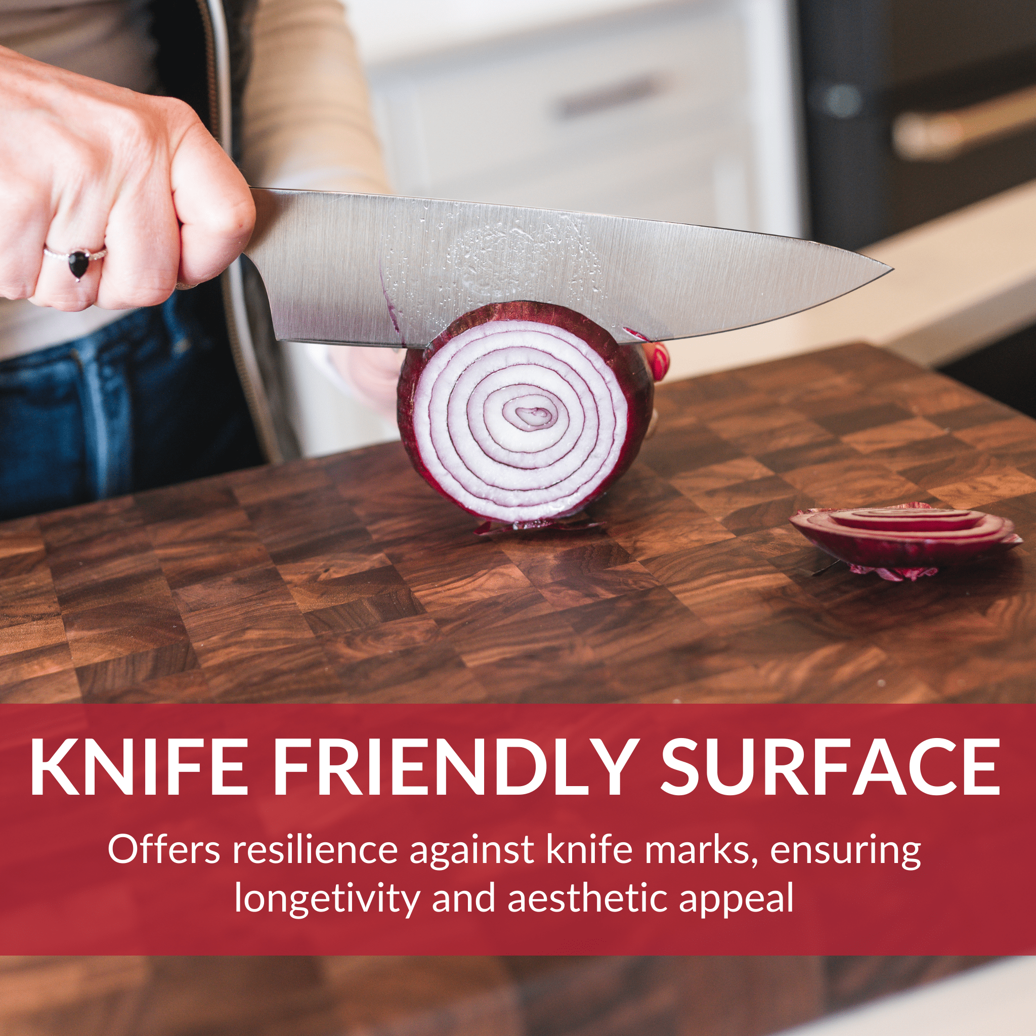 Medium End Grain Walnut Wood Butcher Block by Virginia Boys Kitchens