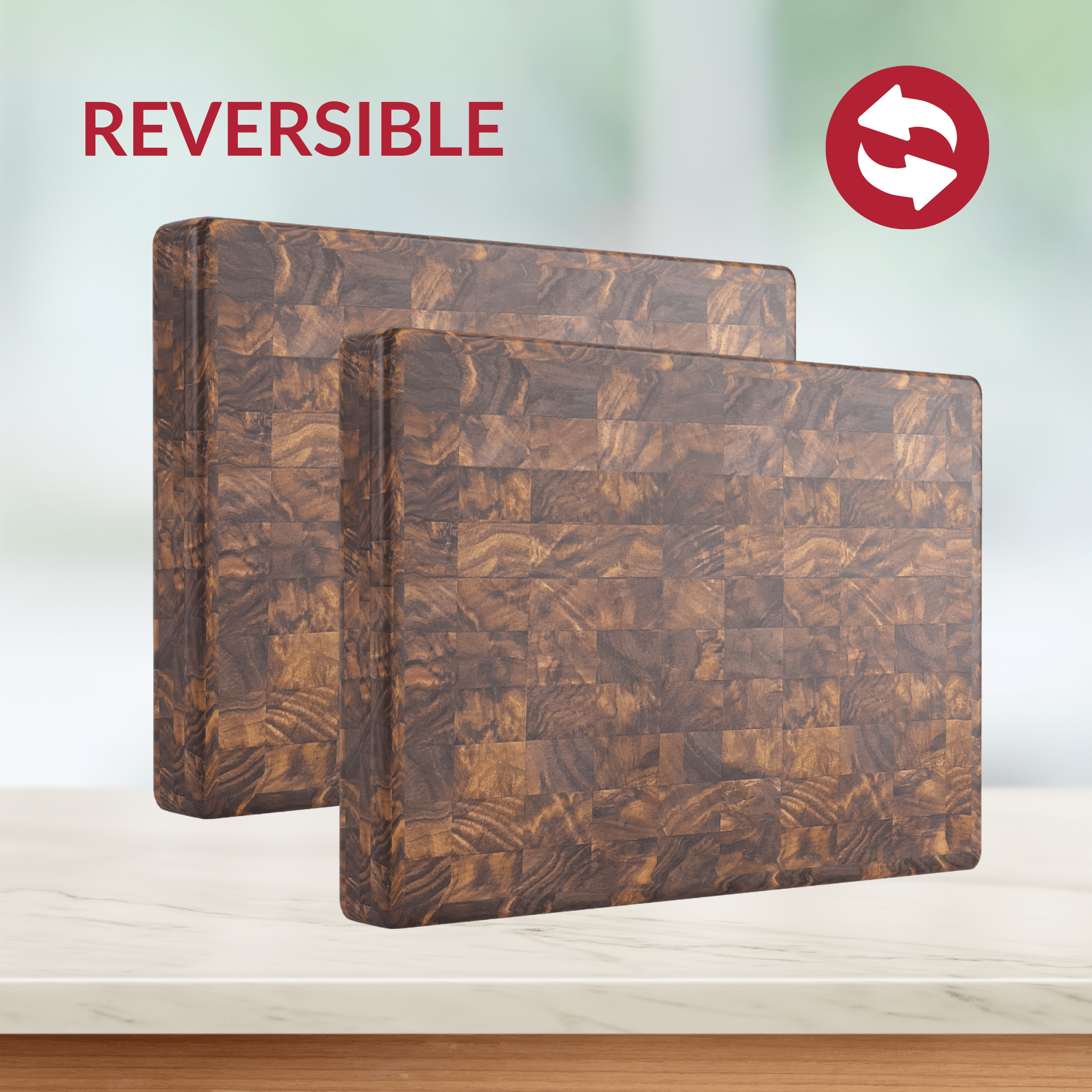 Medium End Grain Walnut Wood Butcher Block by Virginia Boys Kitchens
