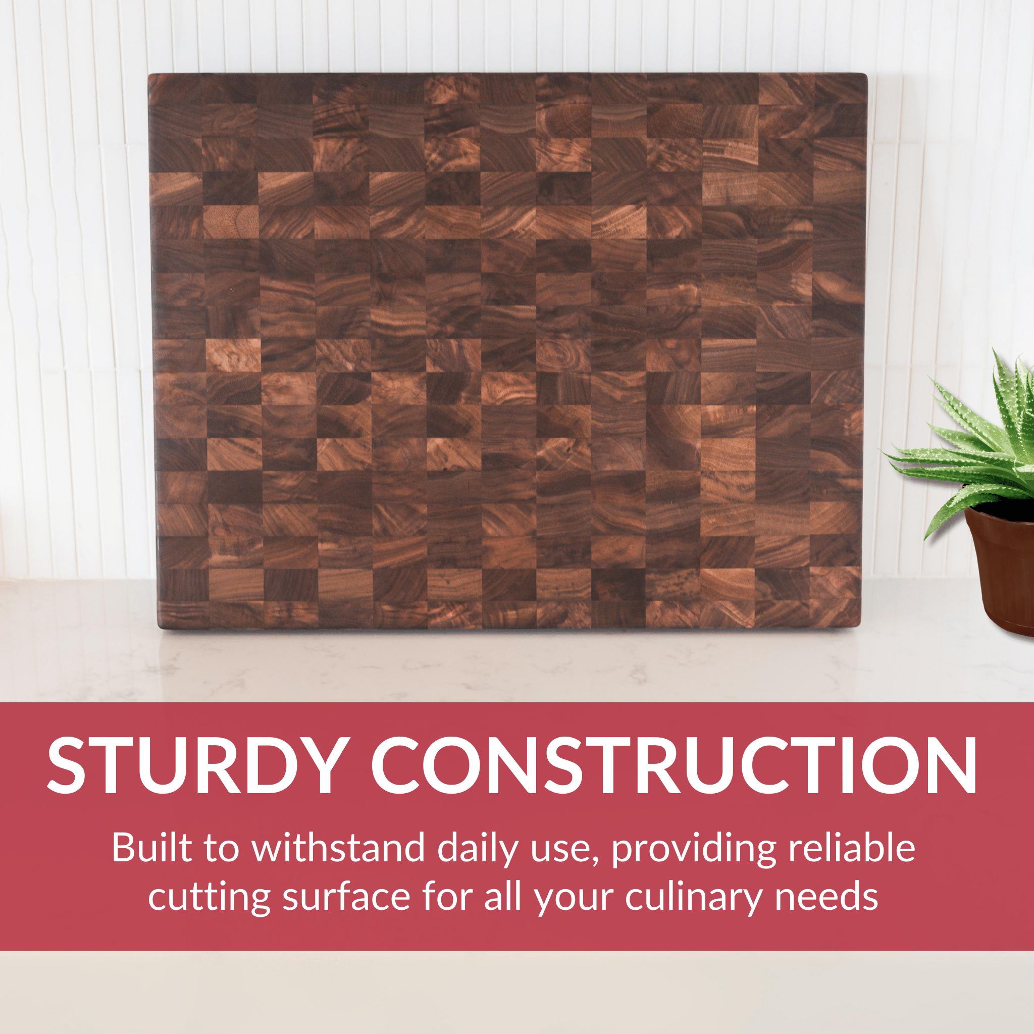 Medium End Grain Walnut Wood Butcher Block by Virginia Boys Kitchens