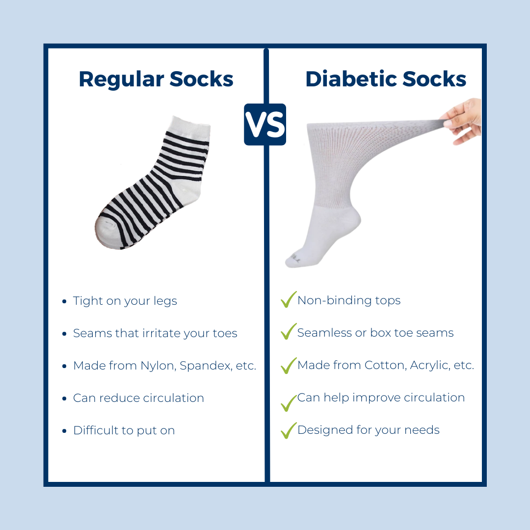 Men's Ultra-Soft Upper Calf Diabetic Socks (4 Pair) by DIABETIC SOCK CLUB