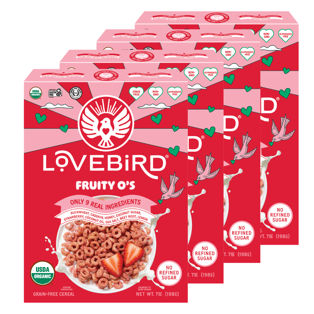 Lovebird Cereal Fruity (4 Boxes)