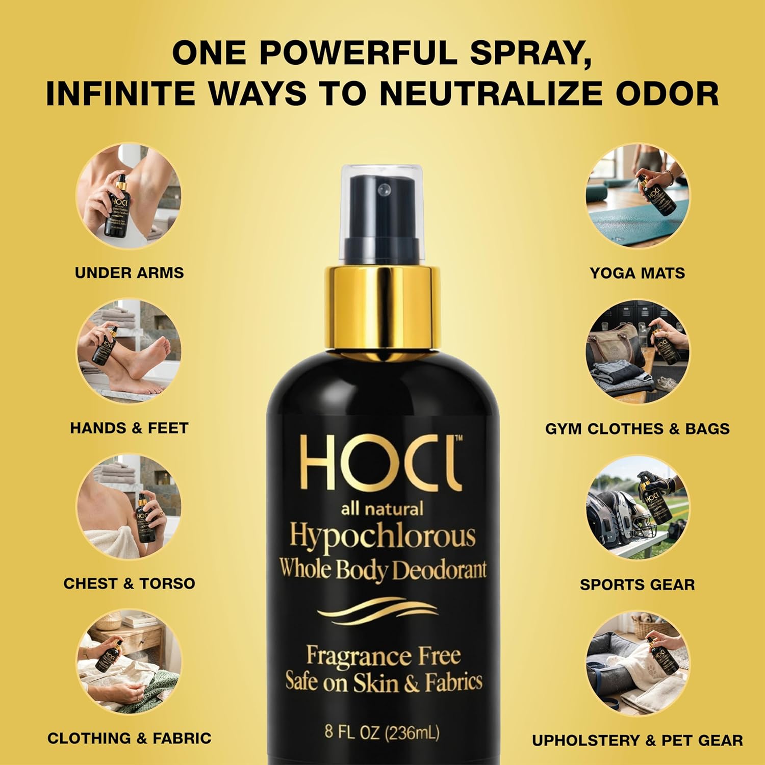 Whole Body Deodorant Spray | Fragrance-Free + Aluminum-Free HOCl