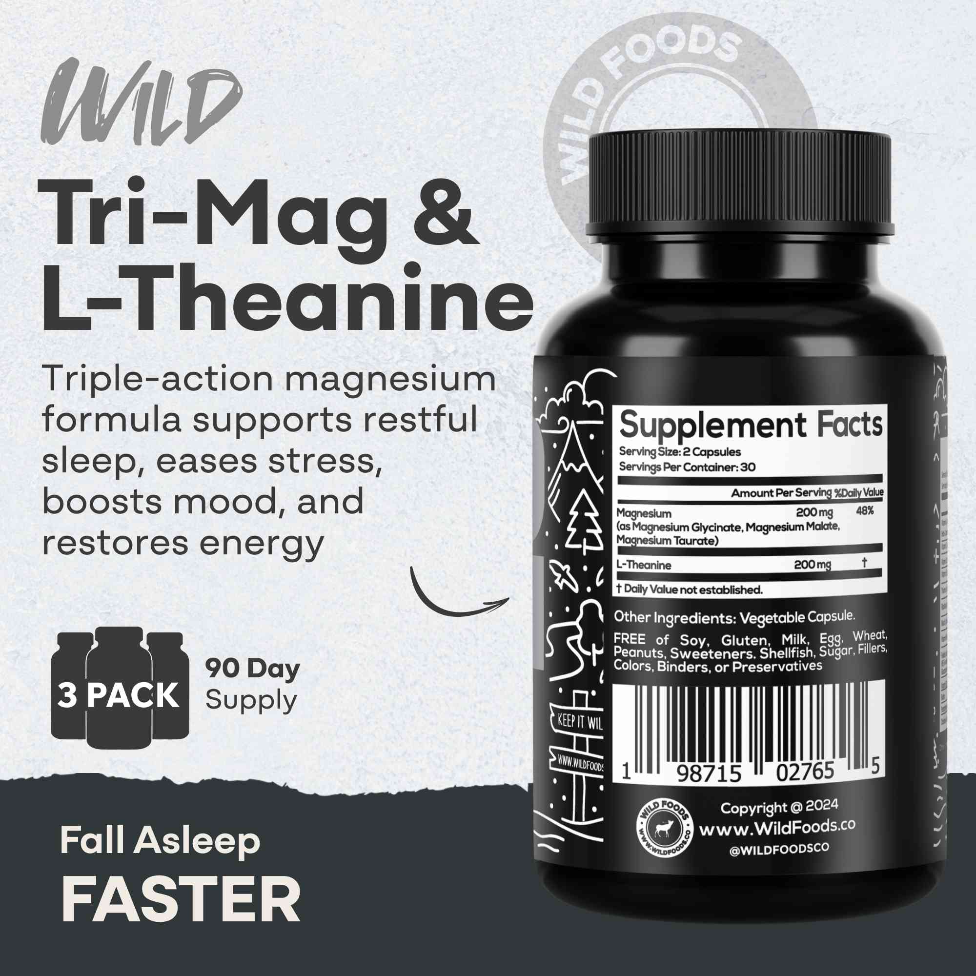 Wholesale of 10 - Tri-Mag with L-Theanine