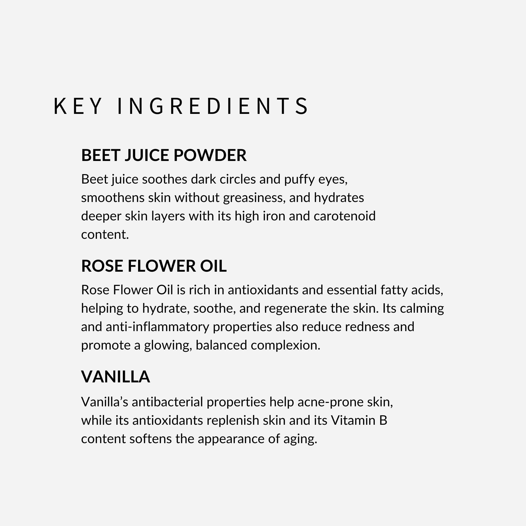 Beet the Clock | Beet Powder + Rose Rejuvenating Pro-Age Mask